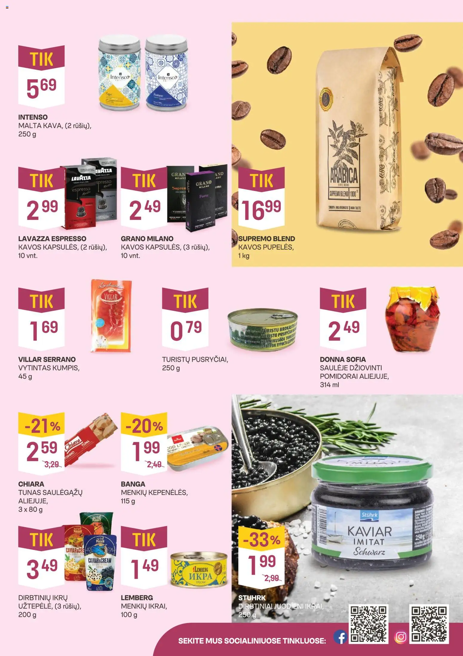 VYNOTEKA akcijos nuo 19.01.2026 | Puslapis: 3 | Prekių: Pomidorai