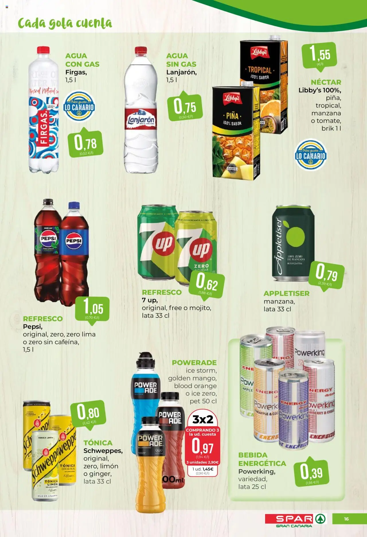 Spar folleto │ válido desde el 22.08.2025 | Página: 16 | Productos: Ροζ πιπέρι, Manzana, Apple, Néctar