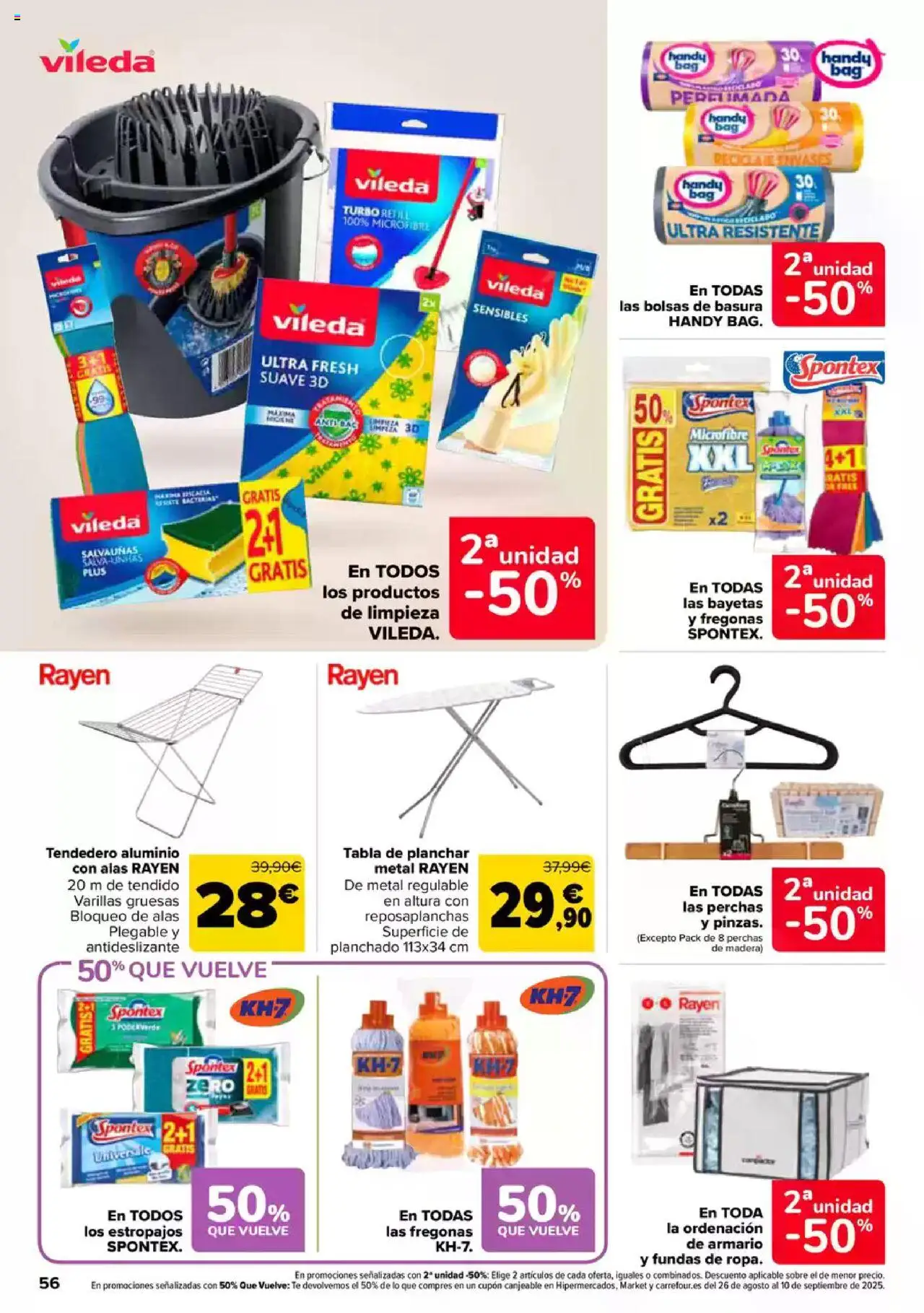 Carrefour folleto │ válido desde el 08.08.2025 | Página: 60 | Productos: Té, Tendedero, Tabla de planchar, Armario
