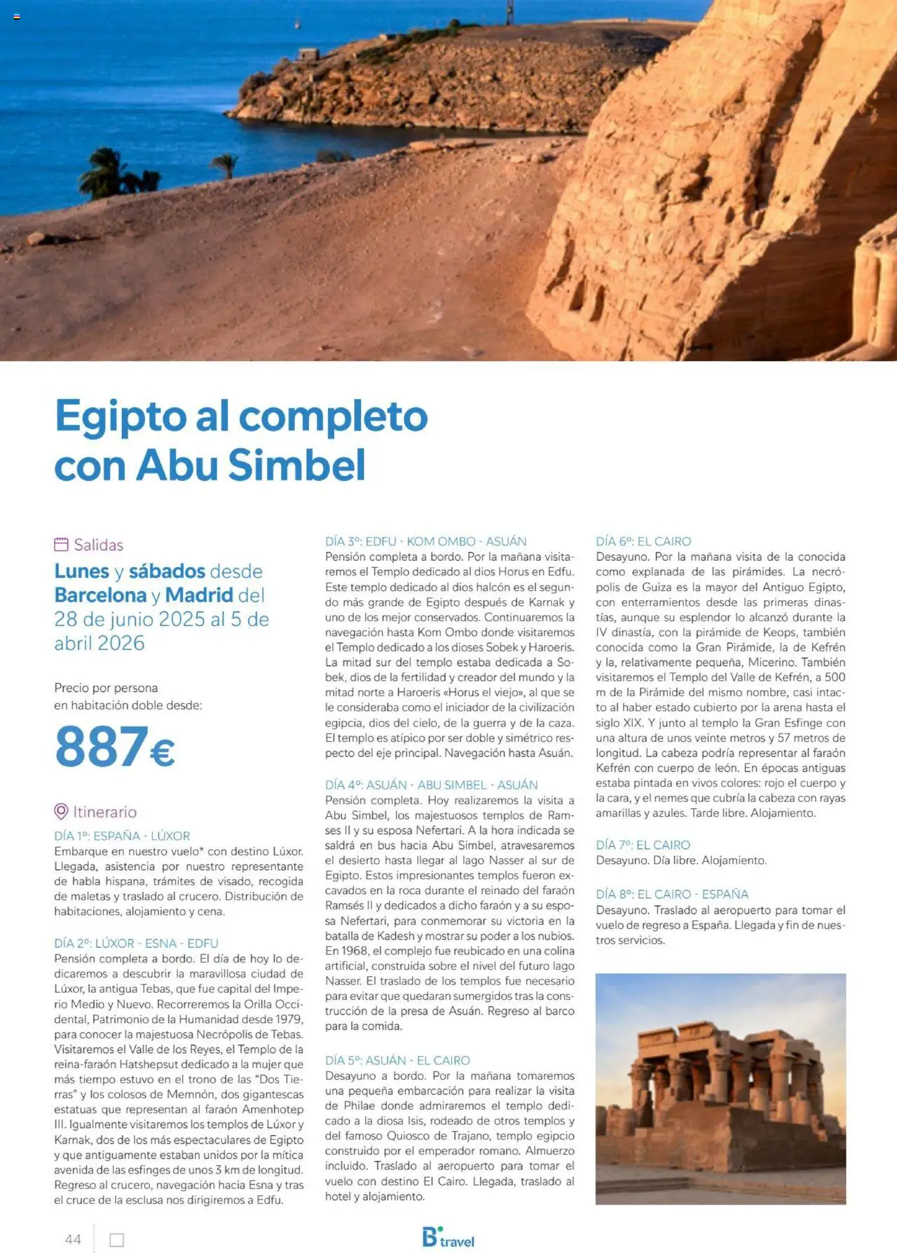 B the travel brand Egipto │ válido desde el 01.07.2025 | Página: 44