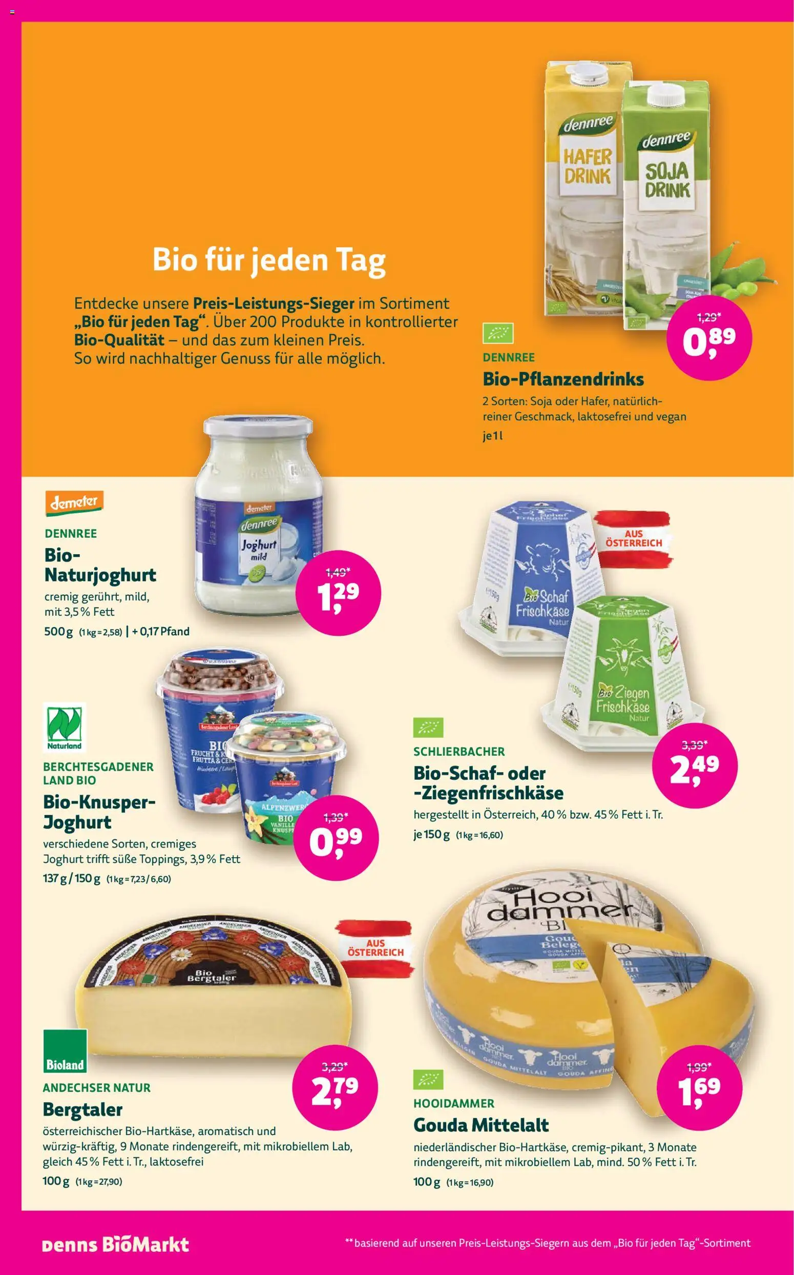 Denns BioMarkt Angebote gültig ab 02.01.2025 | Seite: 10 | Produkte: Joghurt
