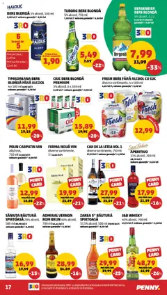 FRESH BERE FĂRĂ ALCOOL CU SUC, diverse sortimente, 4 x 500 ml – valabil de la 20.08.2025 | Pagină: 17