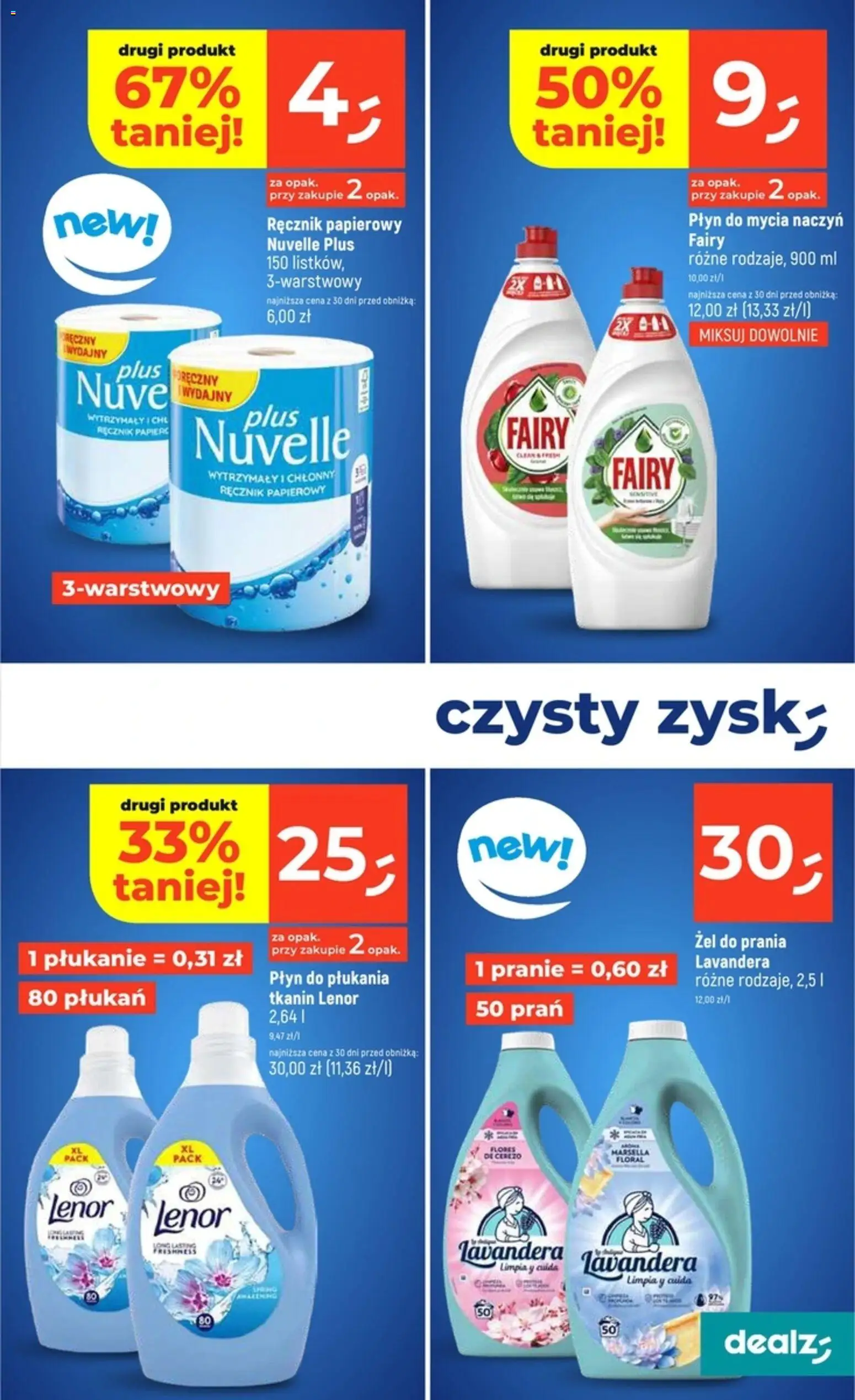 Dealz Gazetka od 22.01.2026 | Strona: 29 | Produkty: Fairy, Ręcznik papierowy, Płyn do mycia naczyń