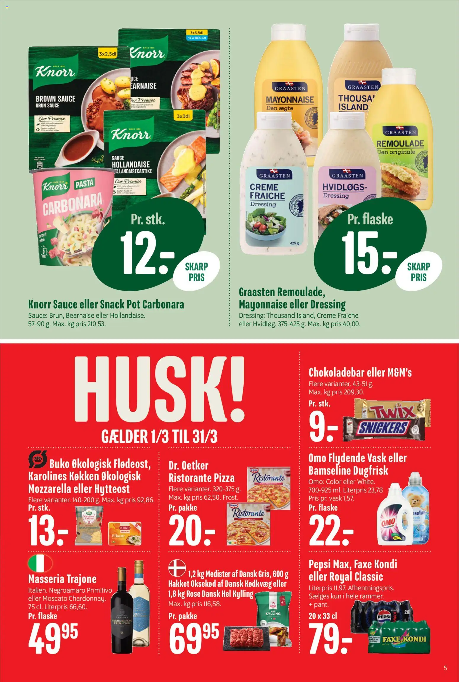 Min Købmand tilbudsavis – gyldig fra 06.03.2026 | Side: 6 | Produkter: Pasta, Oksekød, Hytteost, Pepsi