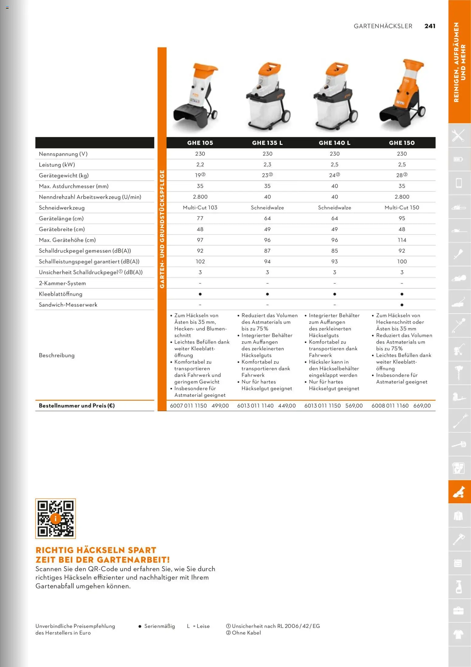 STIHL Katalog – gültig ab 01.01.2026 | Seite: 241 | Produkte: Kabel, Gewicht, Blumen