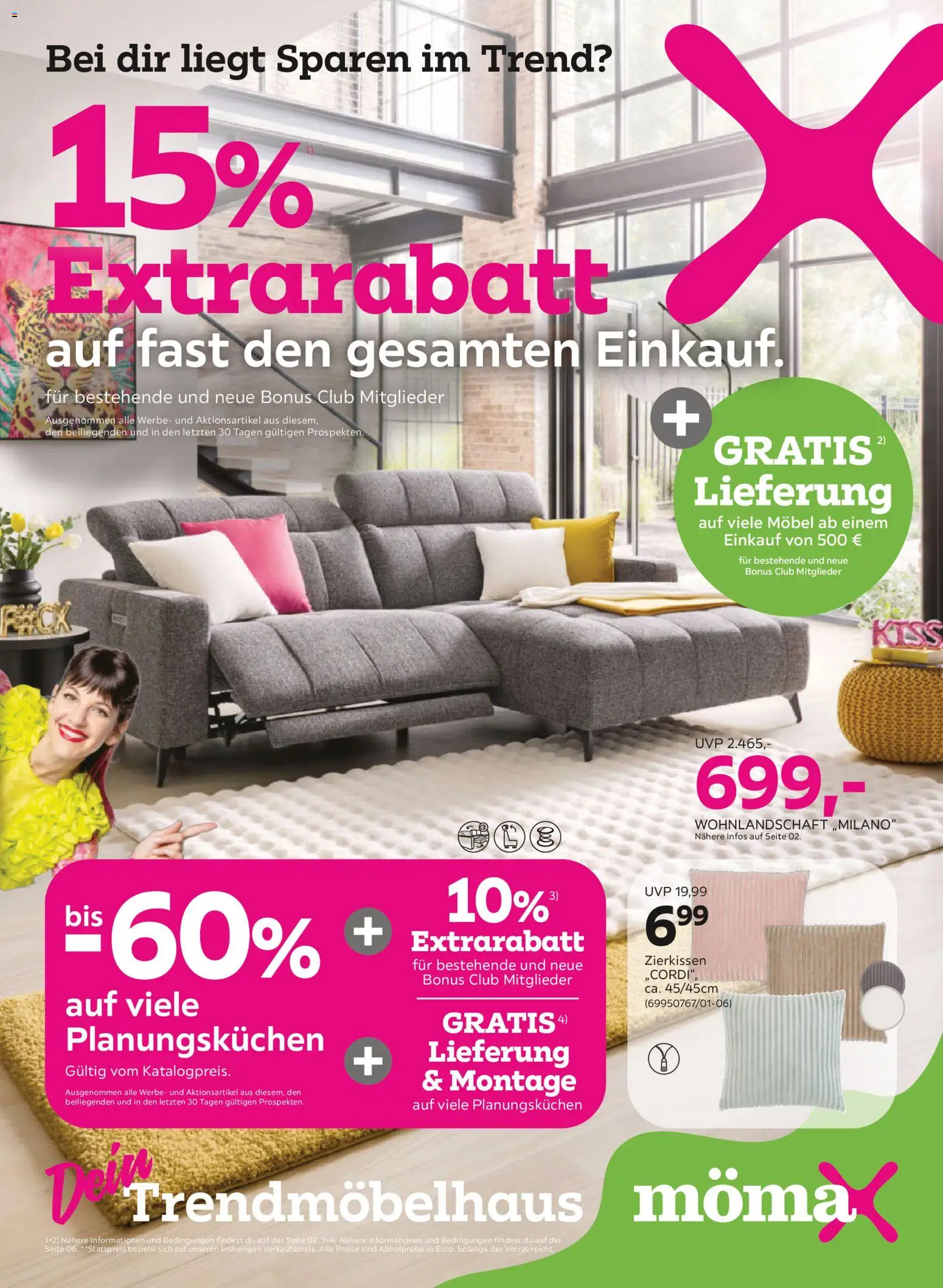 Mömax Prospekt 	 – gültig ab 16.02.2026 | Seite: 1 | Produkte: Wohnlandschaft