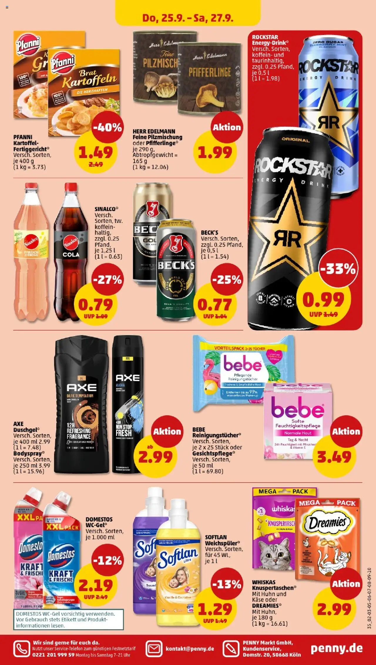 Penny - Saarland  – gültig ab 22.09.2025 | Seite: 37 | Produkte: Orchidee, Kartoffeln, Reinigungstücher, Uhr