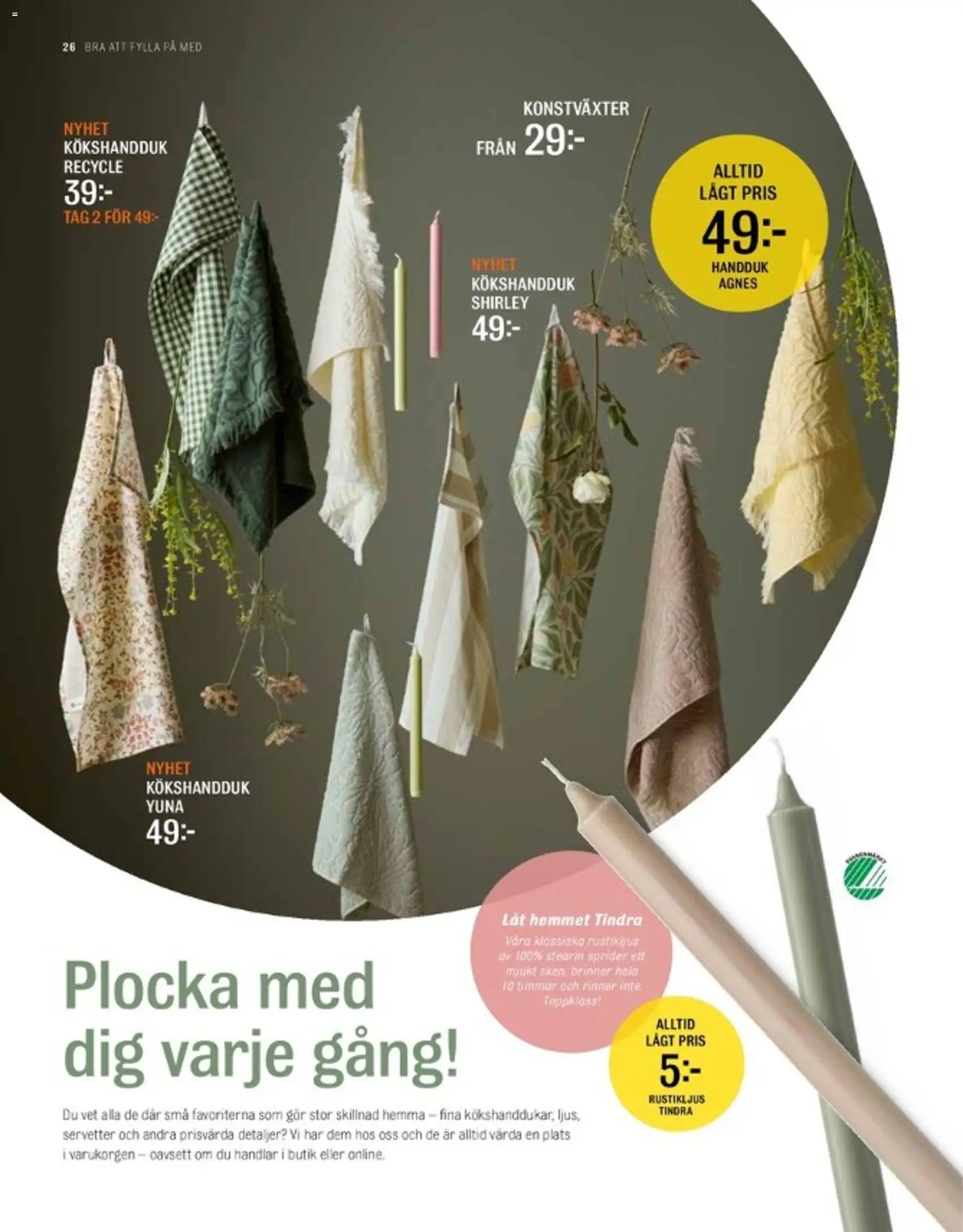 Mio reklamblad aktuell från 01.03.2026 | Sida: 26 | Produkter: Handduk, Servetter