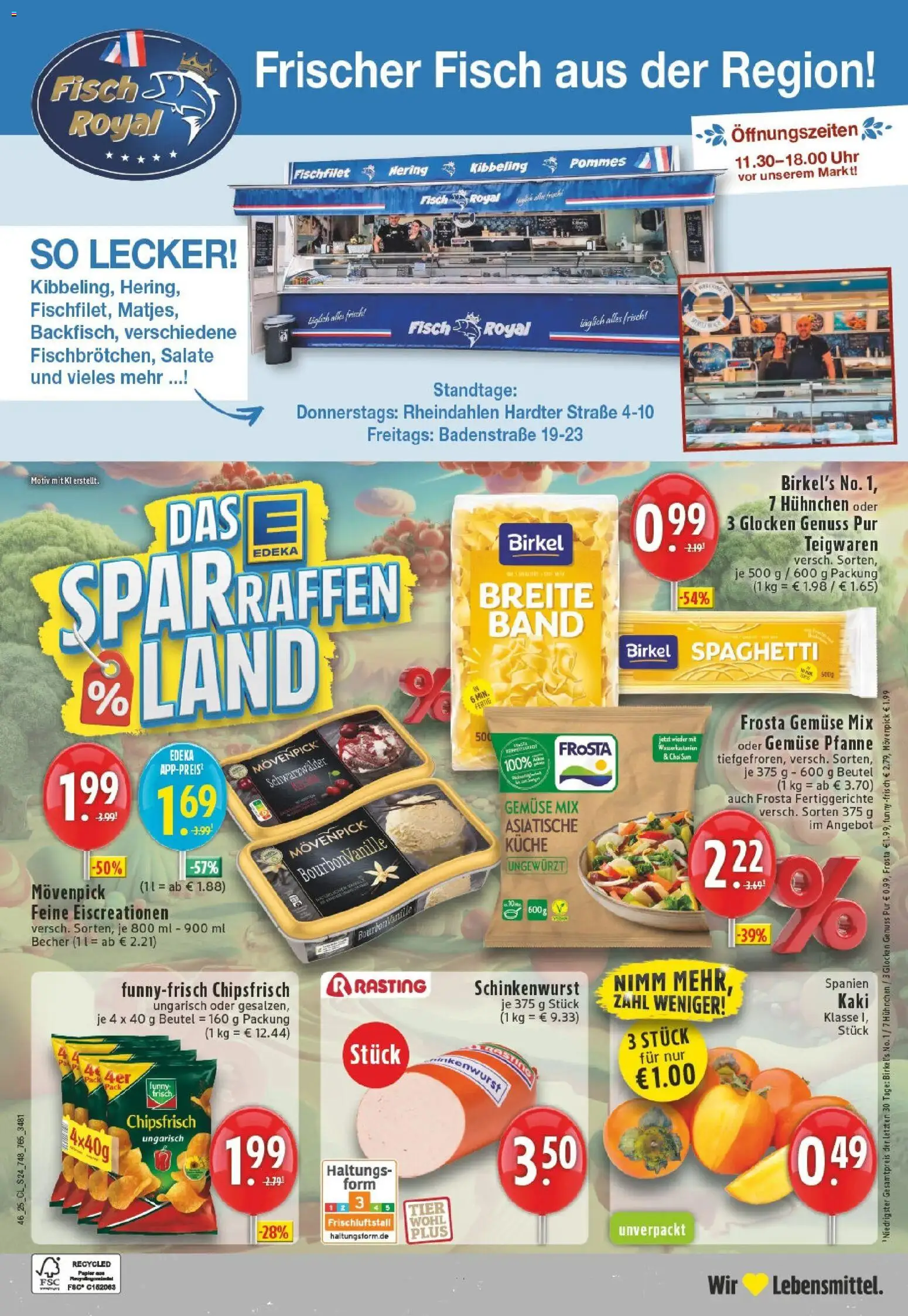 Edeka prospekt Mönchengladbach	 – gültig ab 10.11.2025 | Seite: 24 | Produkte: Frosta, Fisch, Fertiggerichte, Pasta