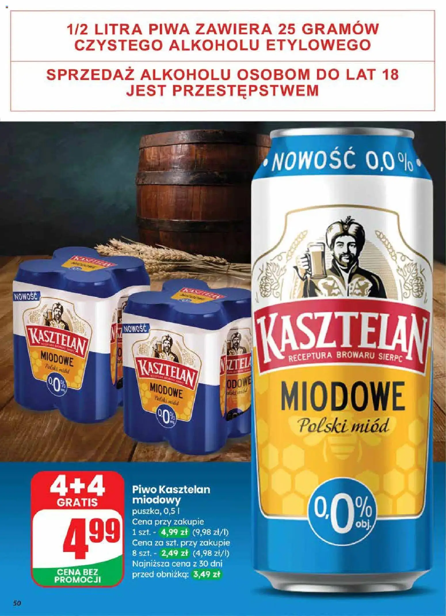 Dino gazetka od 18.03.2026 | Strona: 50 | Produkty: Miód, Piwo