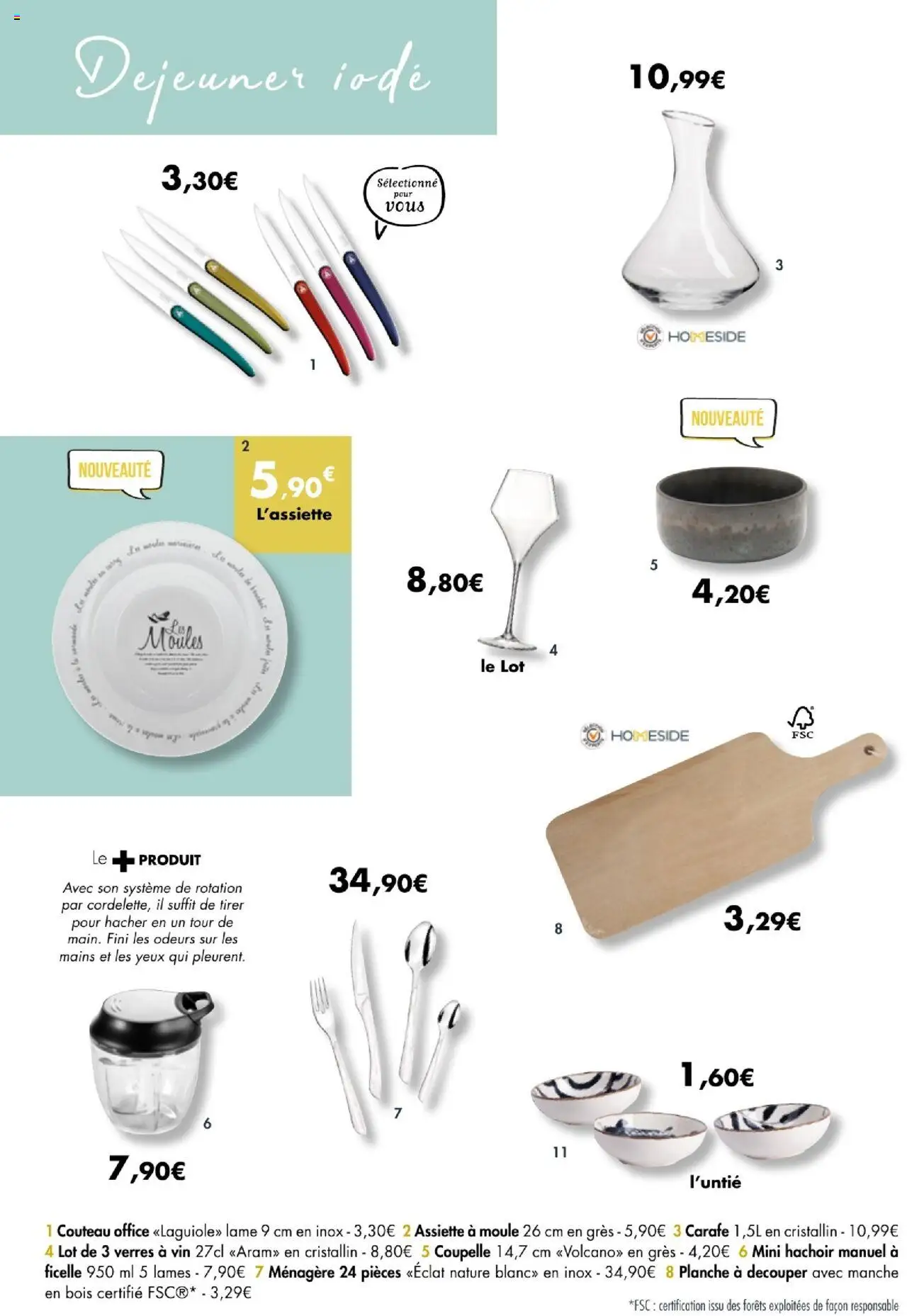  | Page: 14 | Produits: Couteau, Planche à découper, Vin