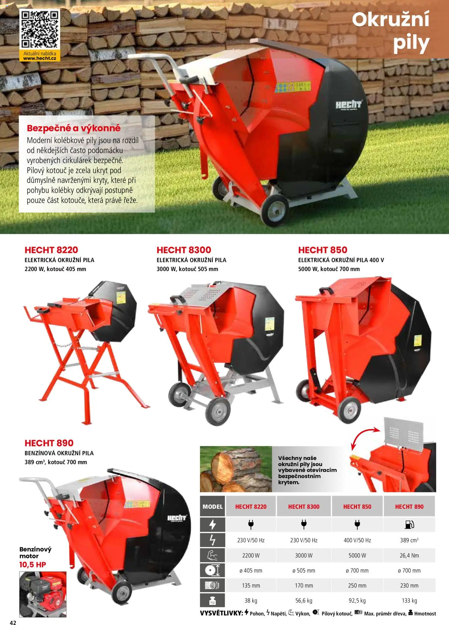 Hecht katalog - Jaro - léto 2026 od 19.02.2026 | Strana: 42 | Produkty: Okružní pila, Hecht, Pila