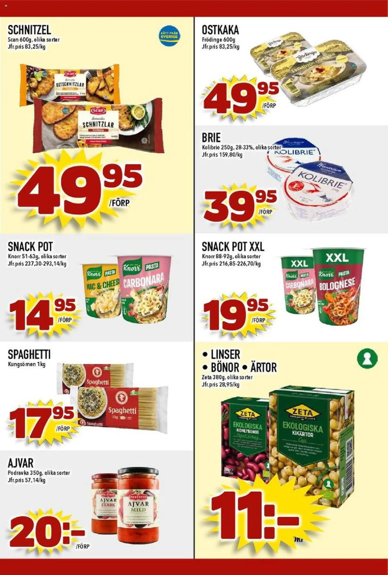 Nya Pulsen reklamblad aktuell från 10.11.2025 | Sida: 19 | Produkter: Linser, Spaghetti, Pasta, Ärtor