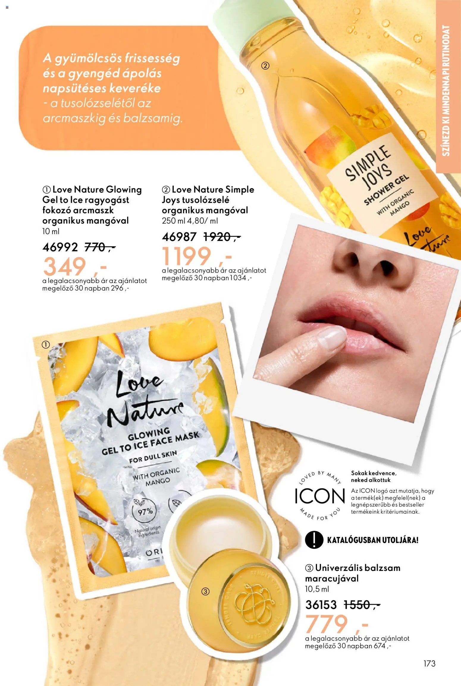 Oriflame akciós ujság - amely érvényes a következő dátumtól: 11.02.2026 | Oldal: 173 | Termékek: Mangó