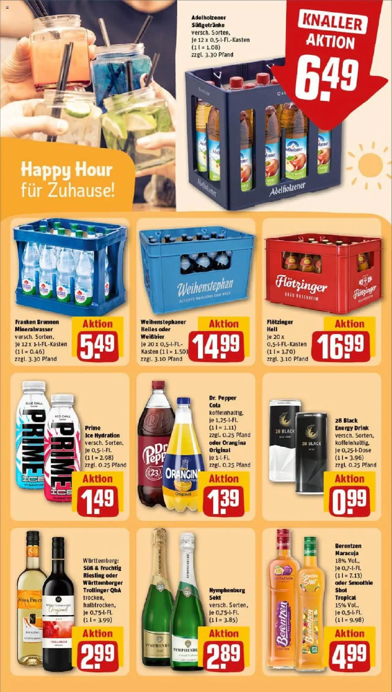 Rewe prospekt Münchsmünster	 - gültig ab dem 29.06.2025 | Seite: 24 | Produkte: Cola, Energy, Mineralwasser, Berentzen