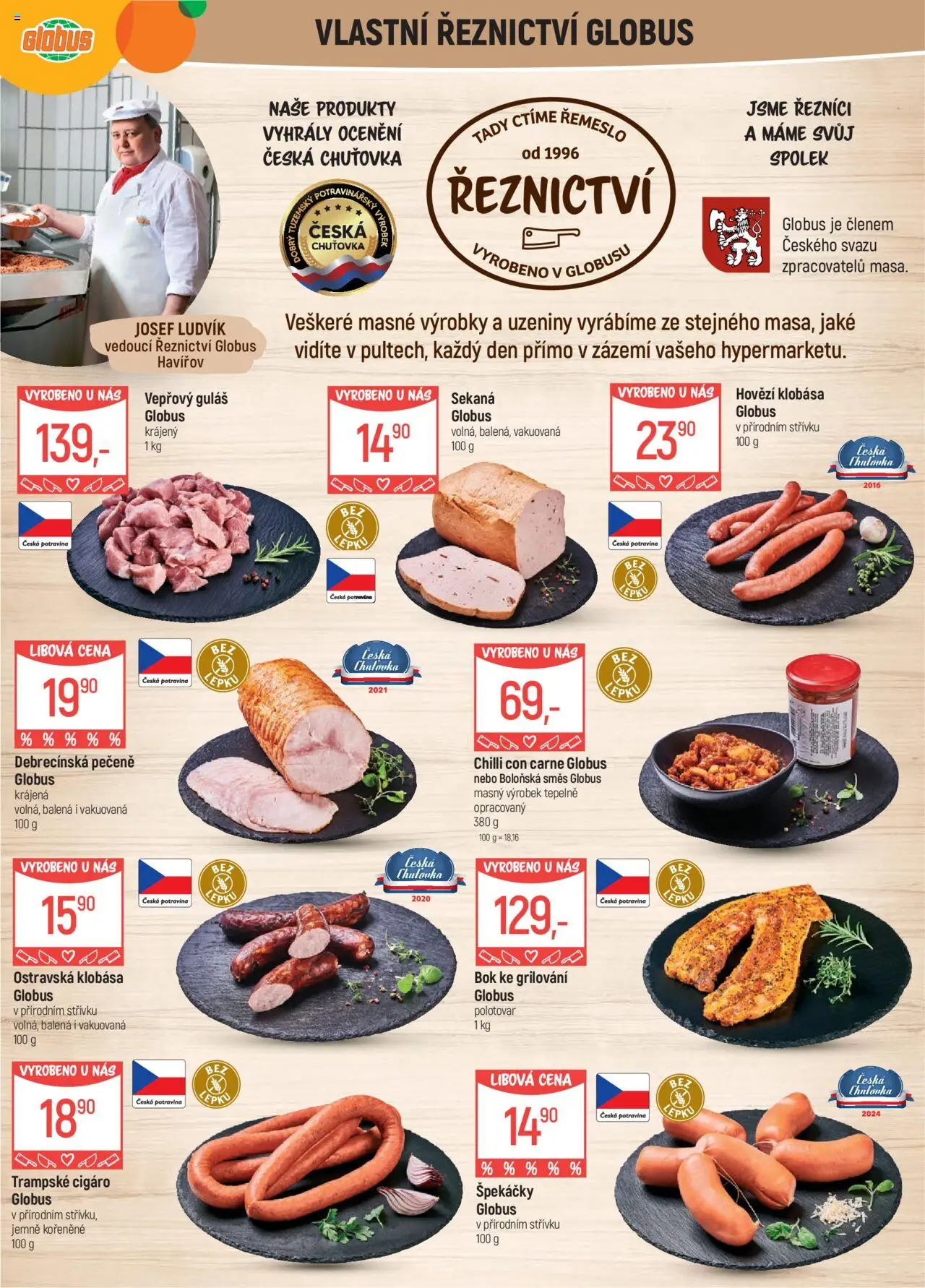 Globus leták - Havířov od 23.07.2025 | Strana: 5 | Produkty: Globus, Sekaná, Chilli con carne, Guláš