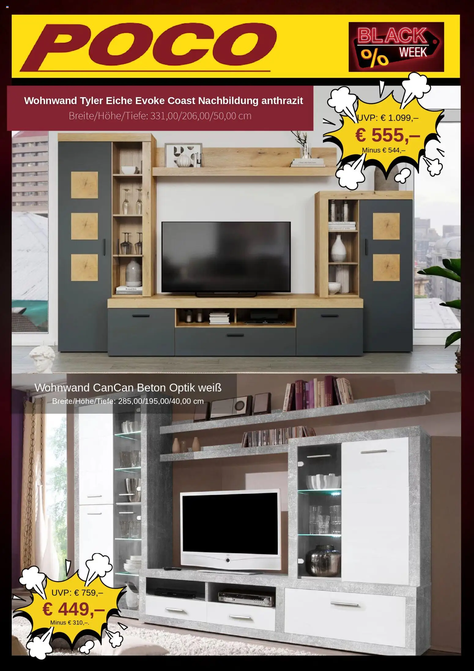 Poco - Black Friday – gültig ab 26.11.2025 | Seite: 4 | Produkte: Wohnwand