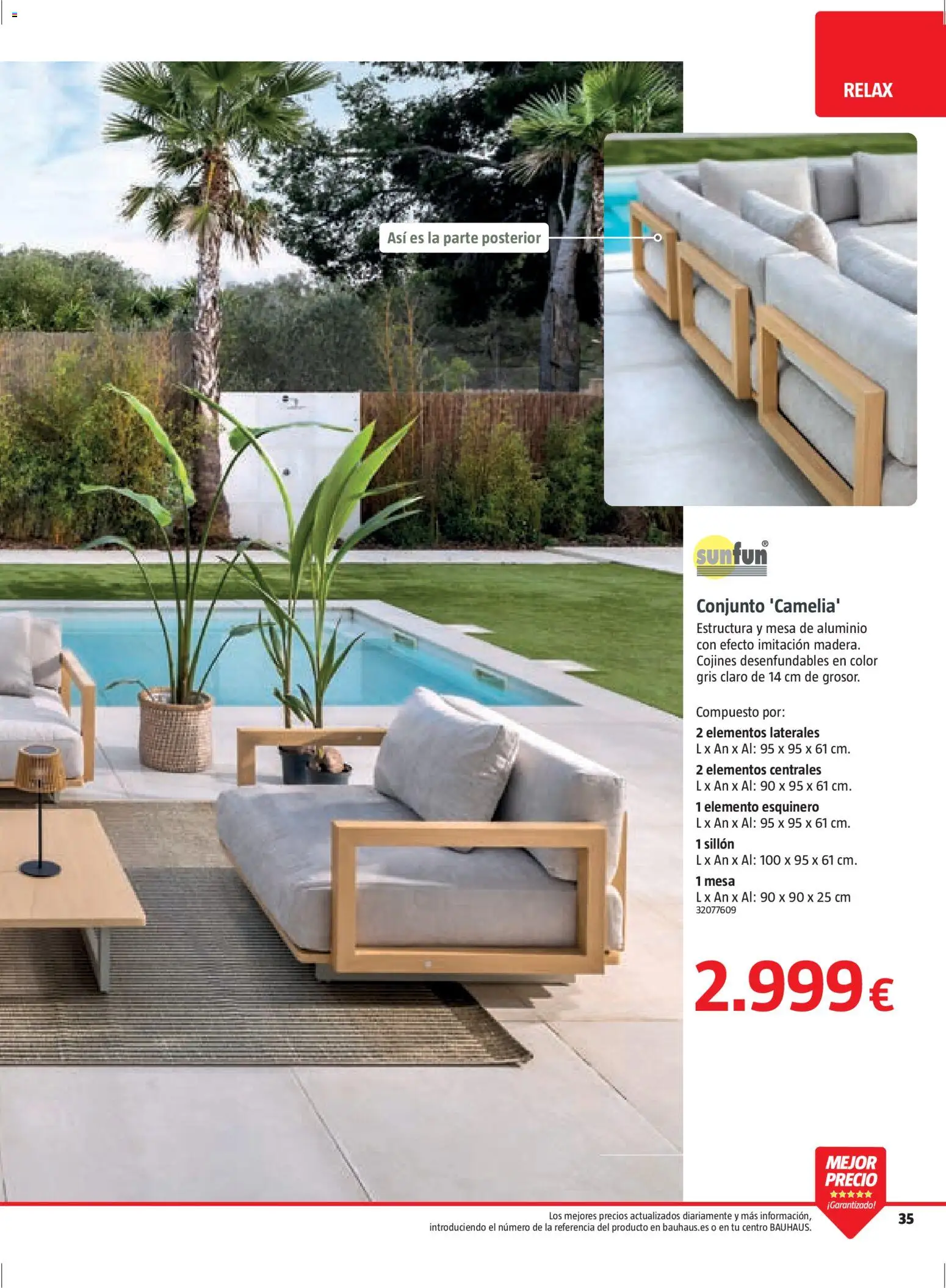 Bauhaus Verano │ válido desde el 16.03.2026 | Página: 35 | Productos: Sillón, Mesa