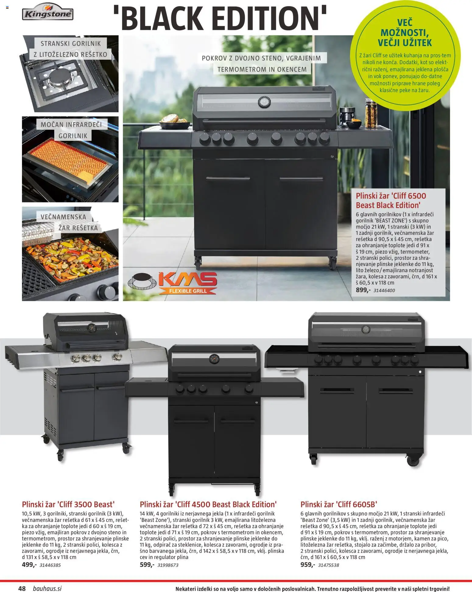 Novi Bauhaus katalog ponudbe – veljaven od 22.04.2026 | Stran: 48 | Izdelki: Plinski žar, Zar, Grill