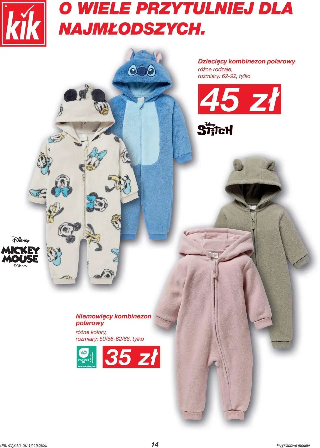 Kik Gazetka od 13.10.2025 | Strona: 14 | Produkty: Kombinezon