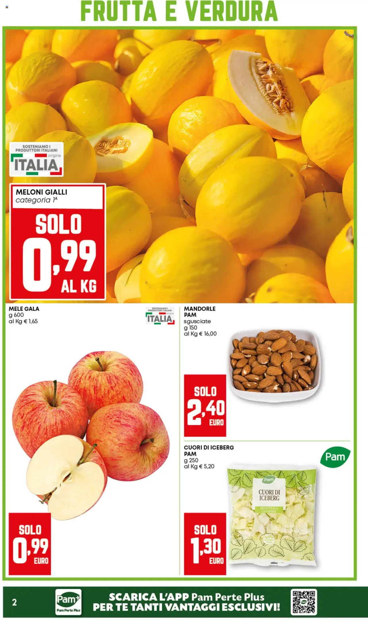 Volantino PAM del 21.08.2025 | Pagina: 2 | Prodotti: Mele, Tè, Frutta, Mandorle