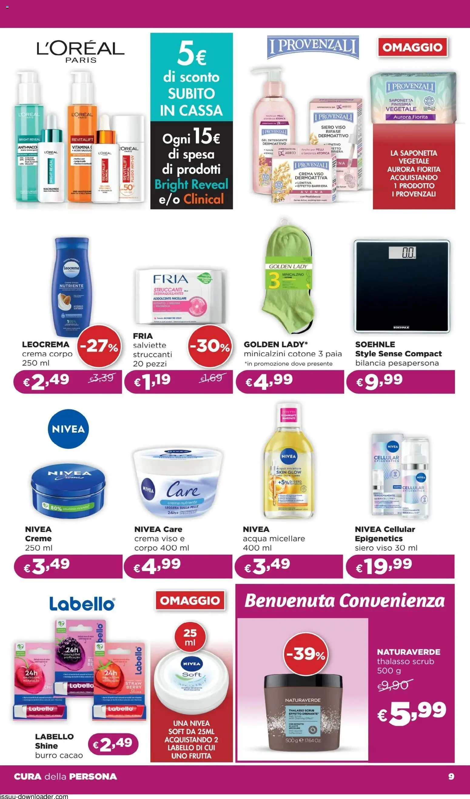 Volantino La Saponeria del 09.04.2026 | Pagina: 9 | Prodotti: Illuminante, The, Cacao, Bilancia