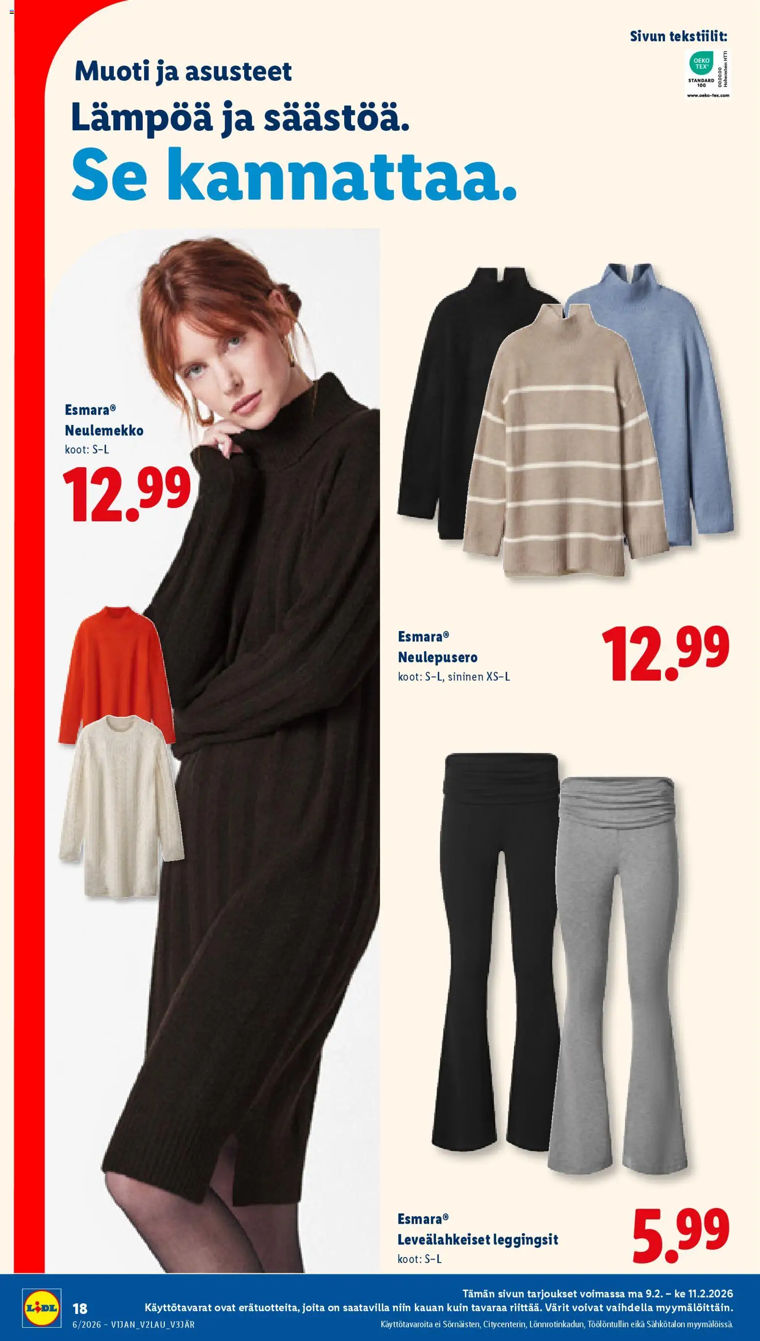Lidl tarjoukset – voimassa 05.02.2026 alkaen | Sivu: 24 | Tuotteet: Leggingsit