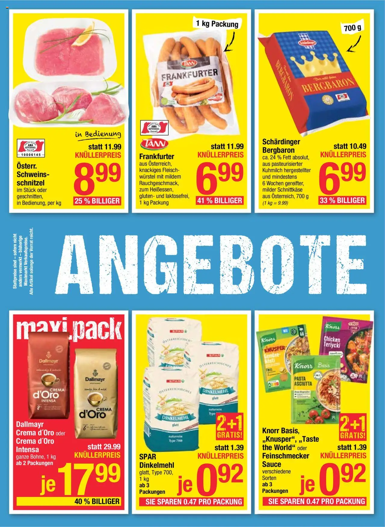 Maximarkt Flugblatt gültig ab 25.08.2025 | Seite: 2 | Produkte: Pasta, Gemüse