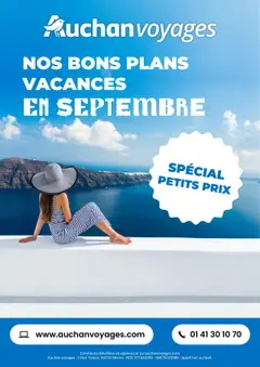 Auchan - Auchan voyages : bons plans vacances ! - Voorbeeld van een folder van Auchan, geldig van 01.09.2025