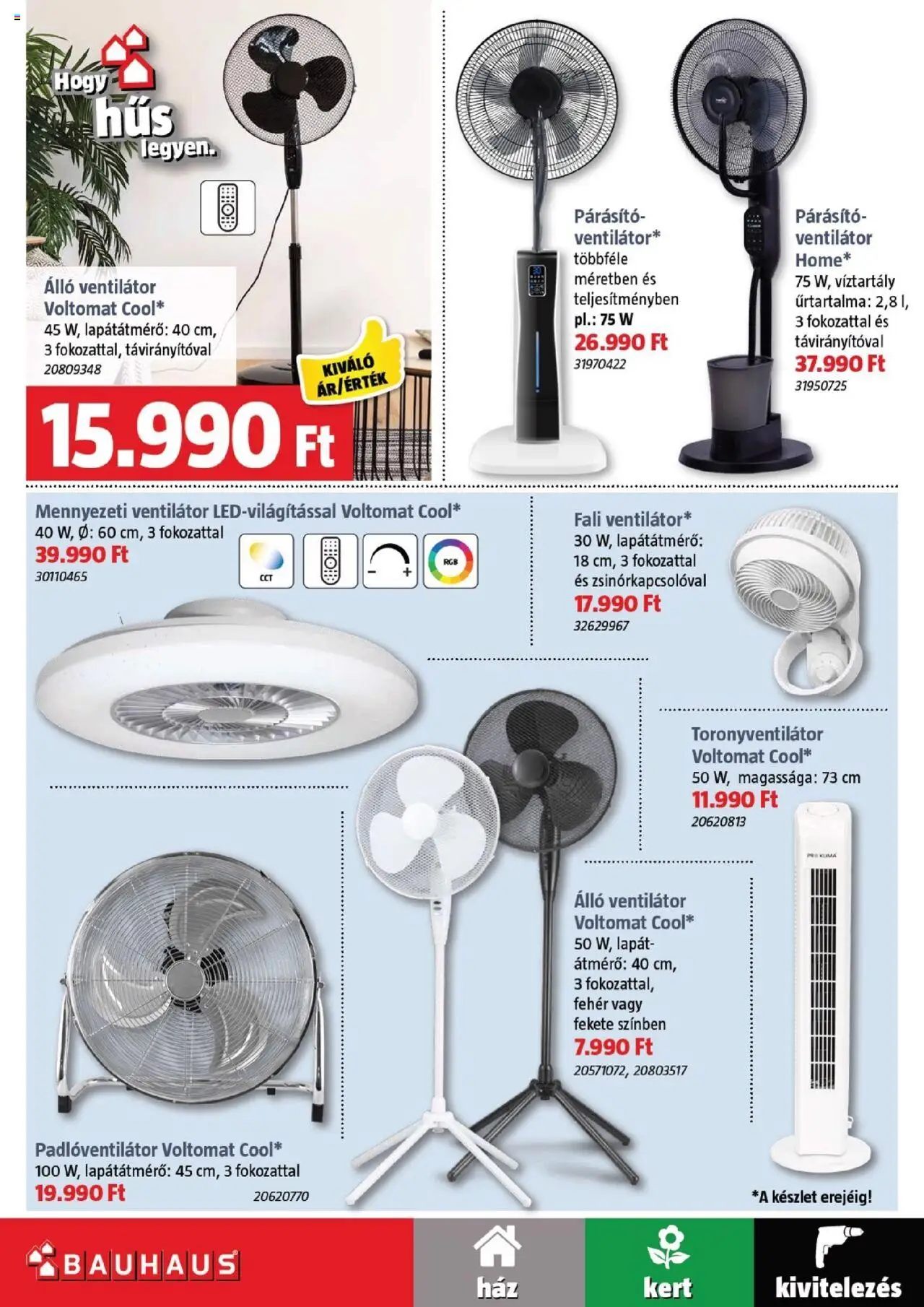 Bauhaus akciós ujság - amely érvényes a következő dátumtól: 05.06.2025 | Oldal: 35 | Termékek: Ventilátor, Párásító