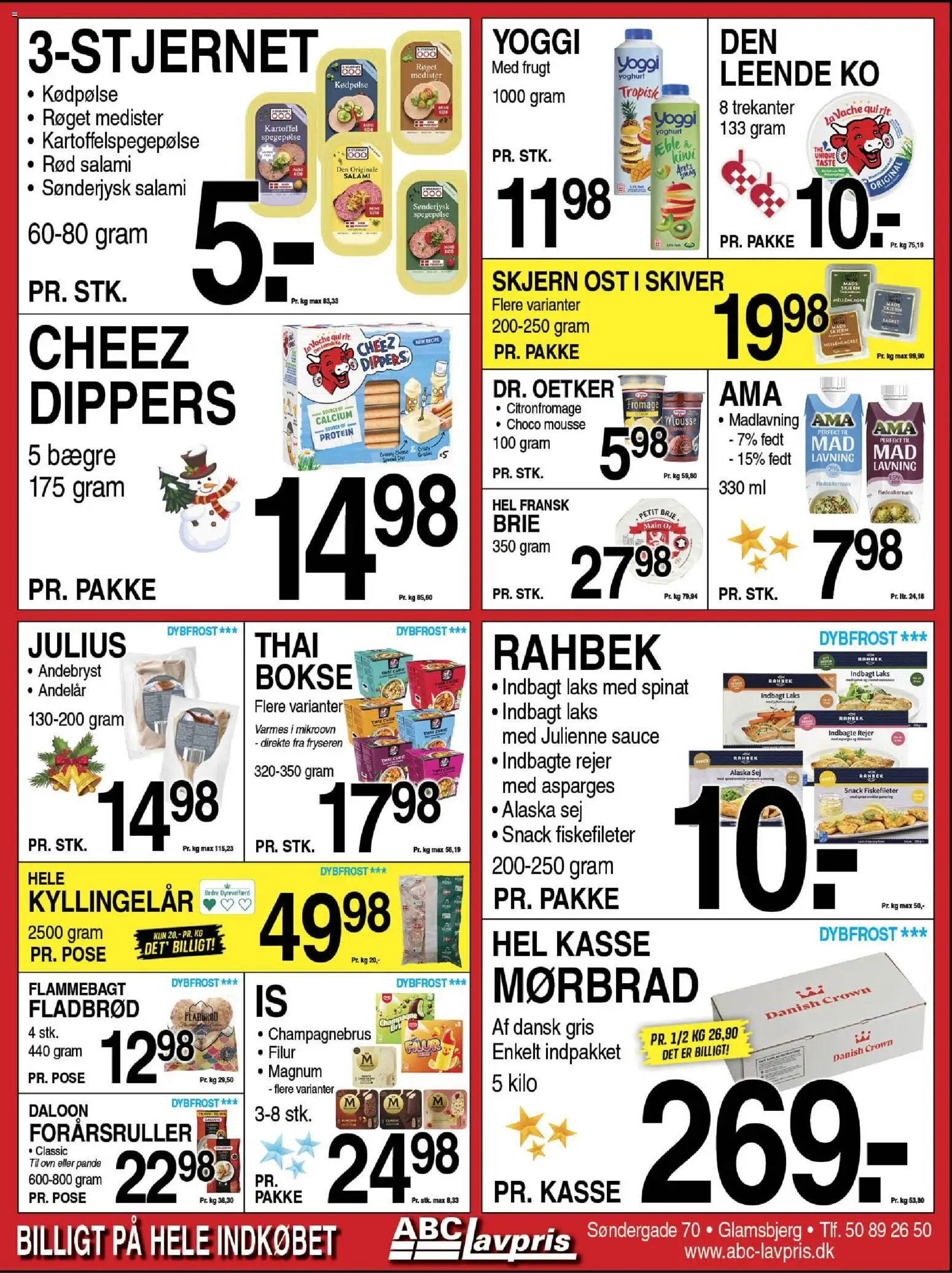 Abc Lavpris tilbudsavis – gyldig fra 03.12.2025 | Side: 5 | Produkter: Yoghurt, Rejer, Spinat, Ovn