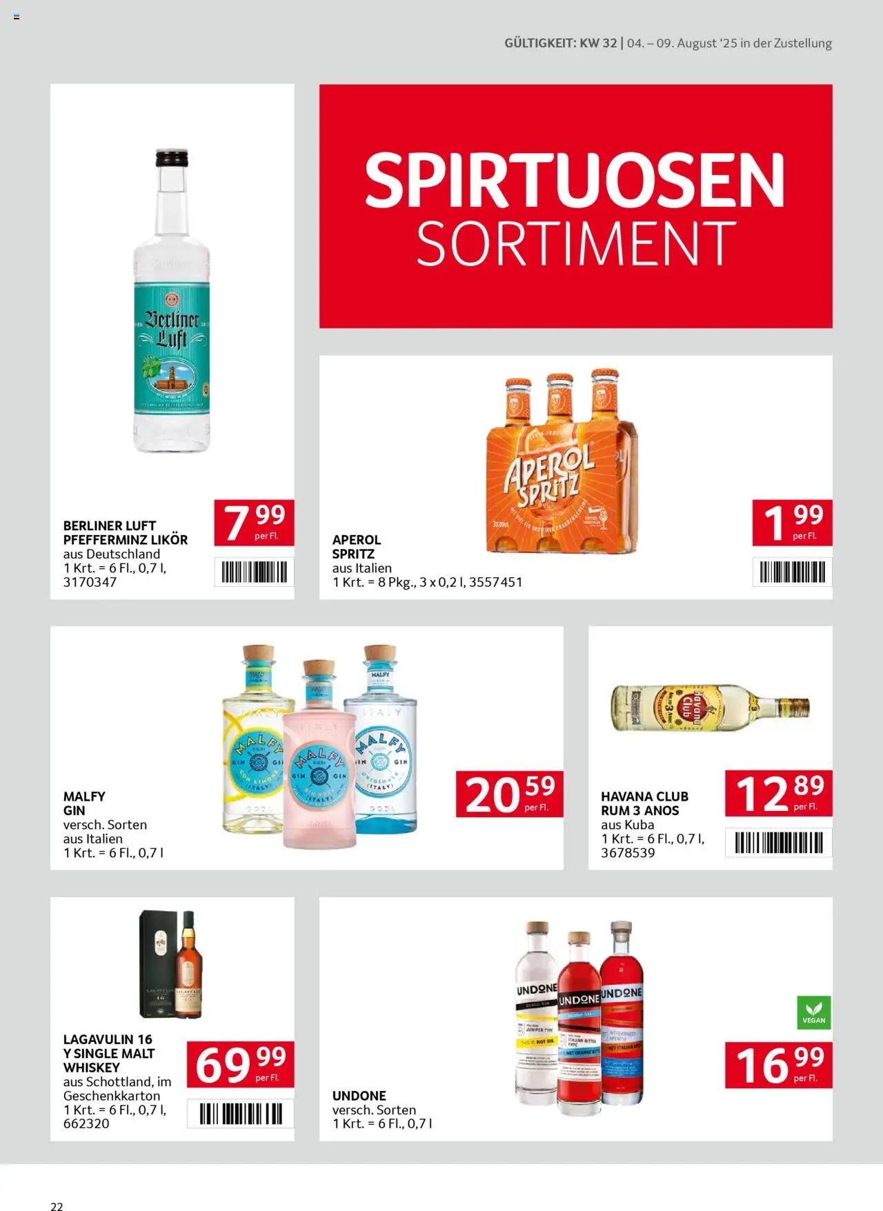 Transgourmet Zustellaktion gültig ab 03.08.2025 | Seite: 22 | Produkte: Whiskey