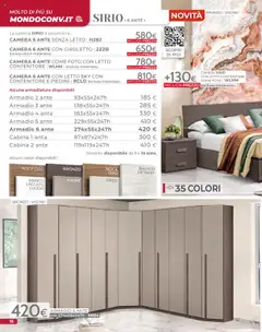 Anteprima del volantino Volantino Mondo Convenienza	 valido a partire dal 09.09.2025 | Pagina: 20 | Prodotti: Letto contenitore, Contenitore, Letto, Armadio