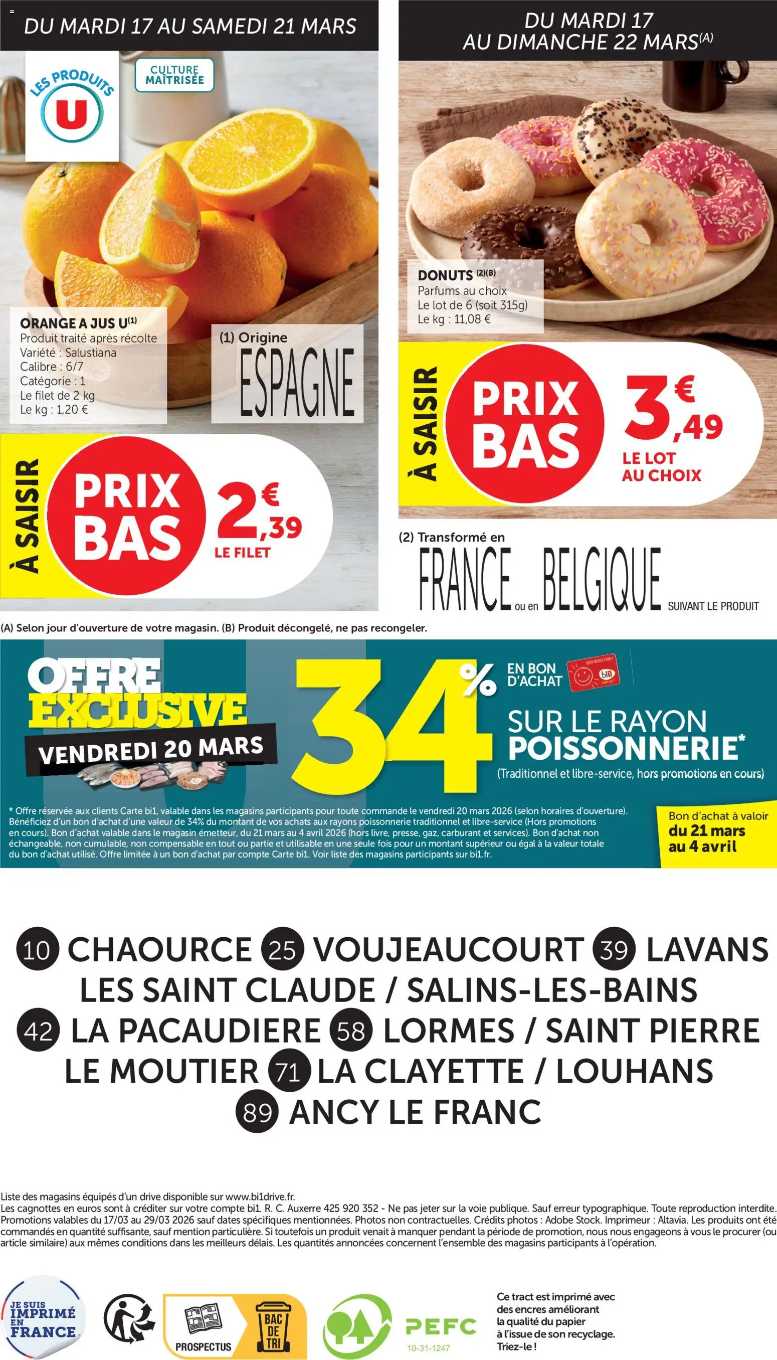 {H1} | Page: 16 | Produits: Orange a Jus, Orange, Poissonnerie, Jus