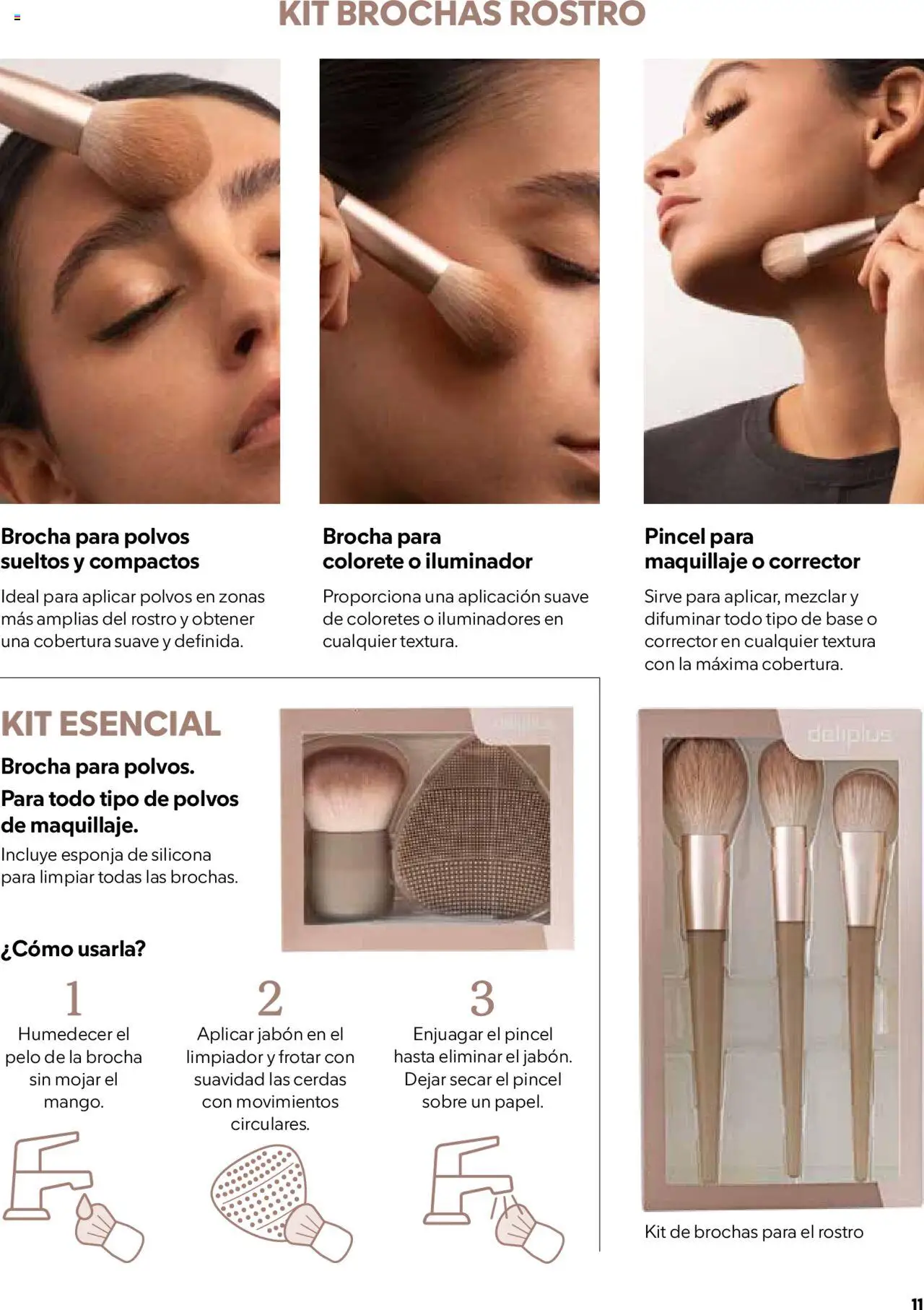 Catálogo Mercadona - mayo/junio │ válido desde el 12.05.2025 | Página: 11 | Productos: Esponja, Colorete, Jabón, Brocha