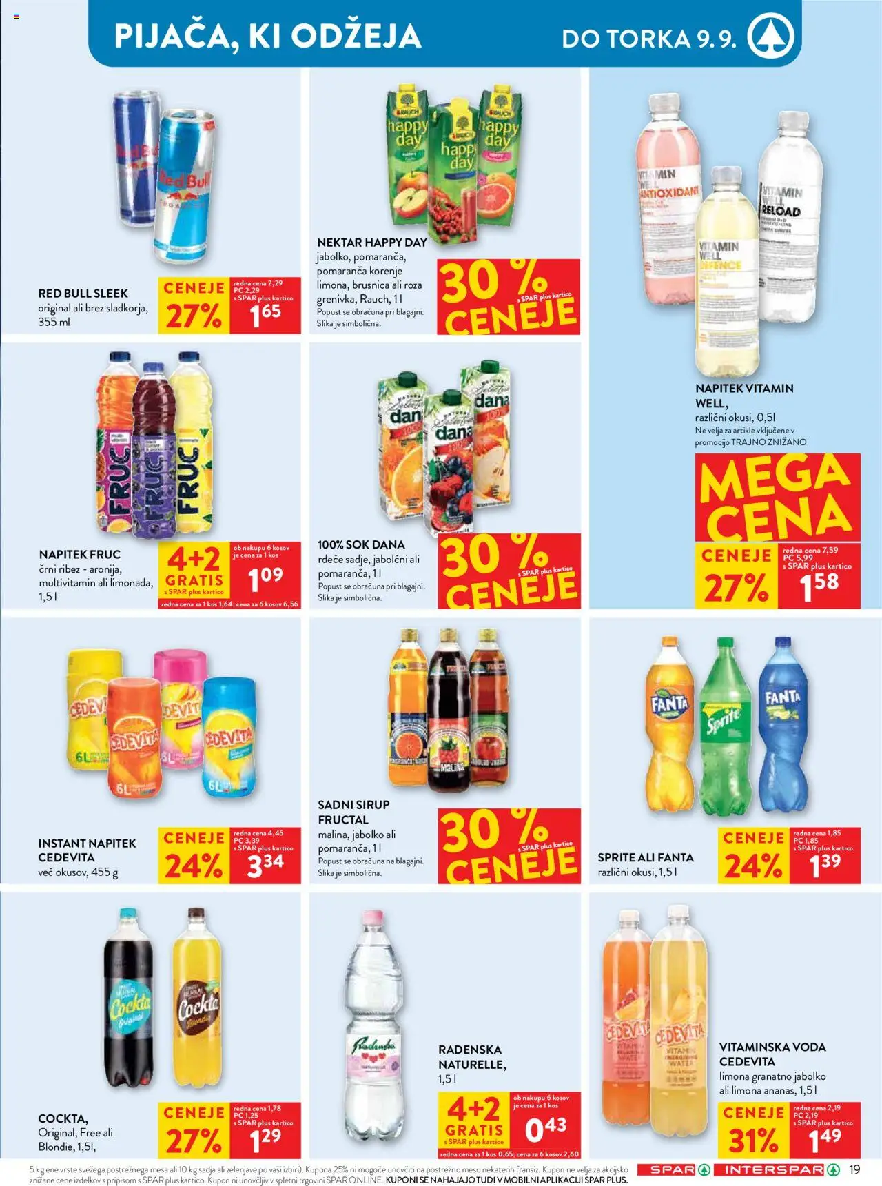 Spar katalog 36/25 │ velja od 03.09.2025 | Stran: 24 | Izdelki: Ribez, Kos, Sok, Voda