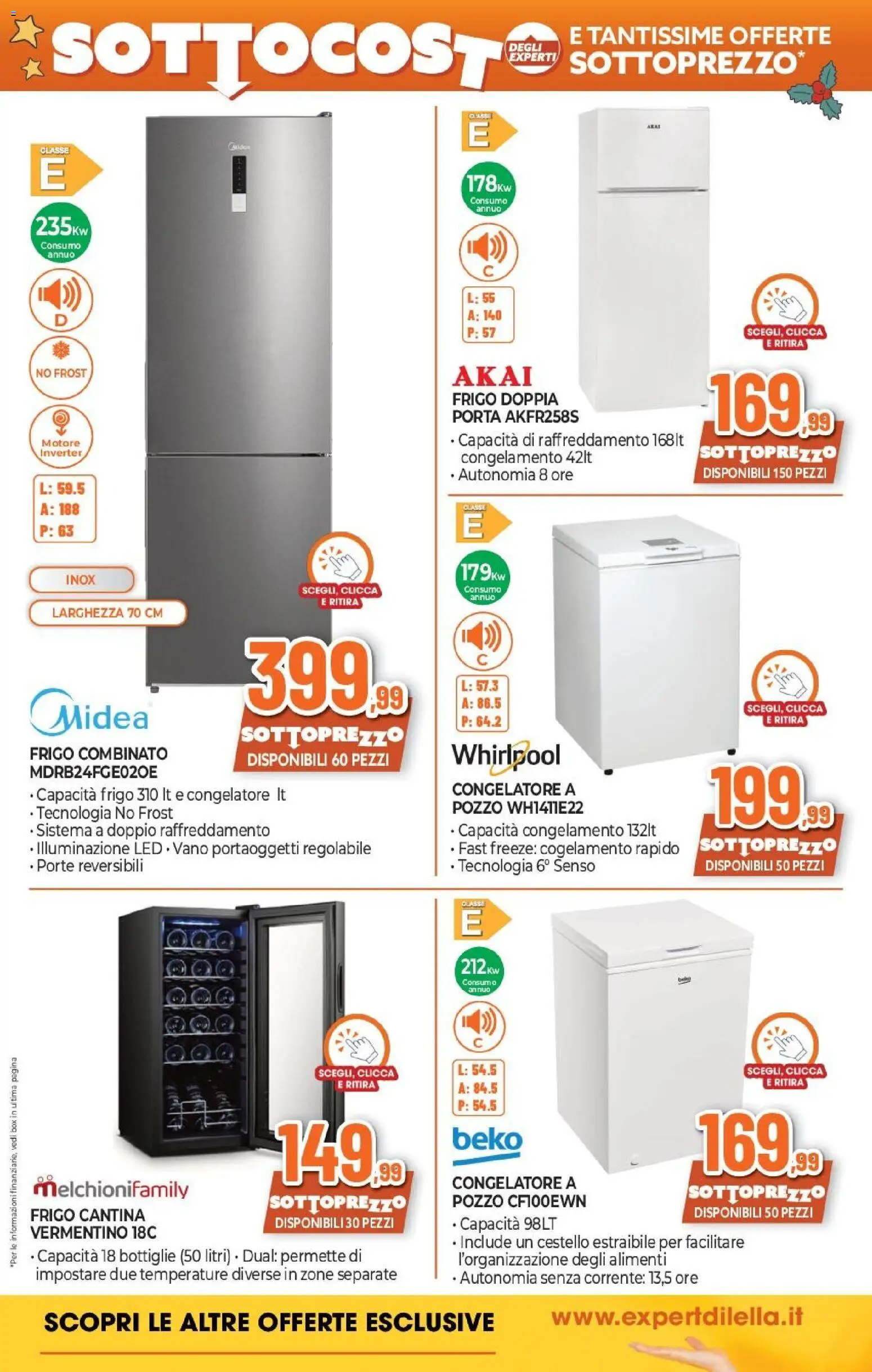 Volantino Expert del 12.12.2025 | Pagina: 26 | Prodotti: Congelatore