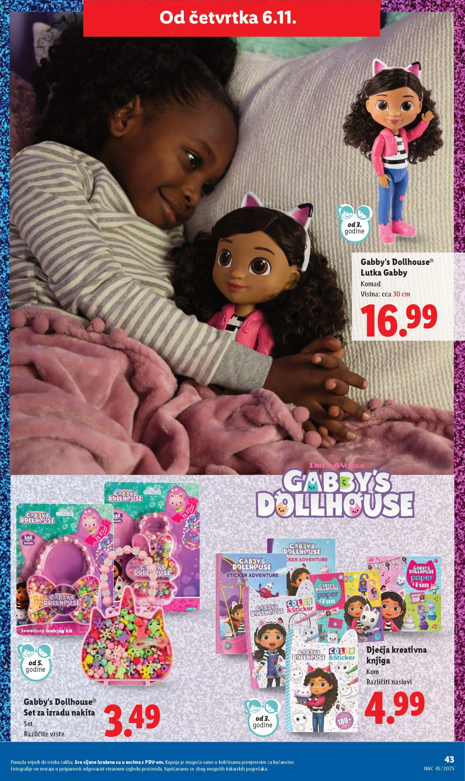 Lidl katalog | vrijedi od 03.11.2025 | Stranica: 43 | Proizvodi: Lutka