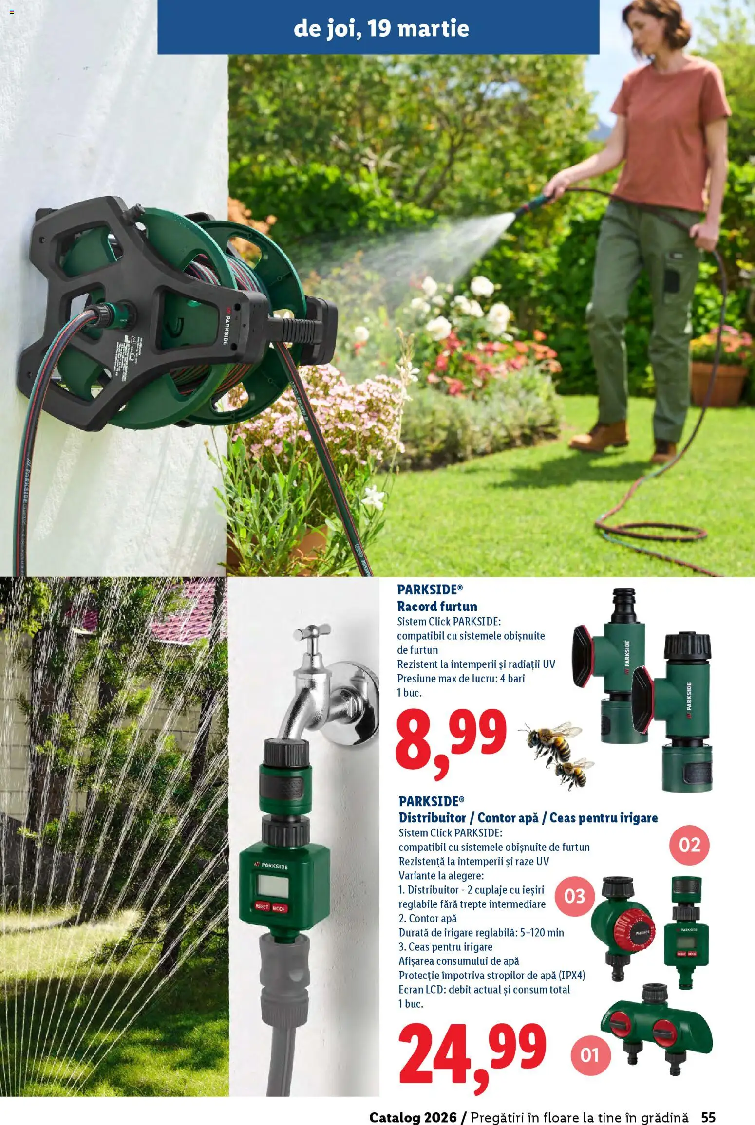 Noul catalog Lidl – valabil de la 19.02.2026 | Pagină: 55 | Produse: Ceas, Contor apă, Apă