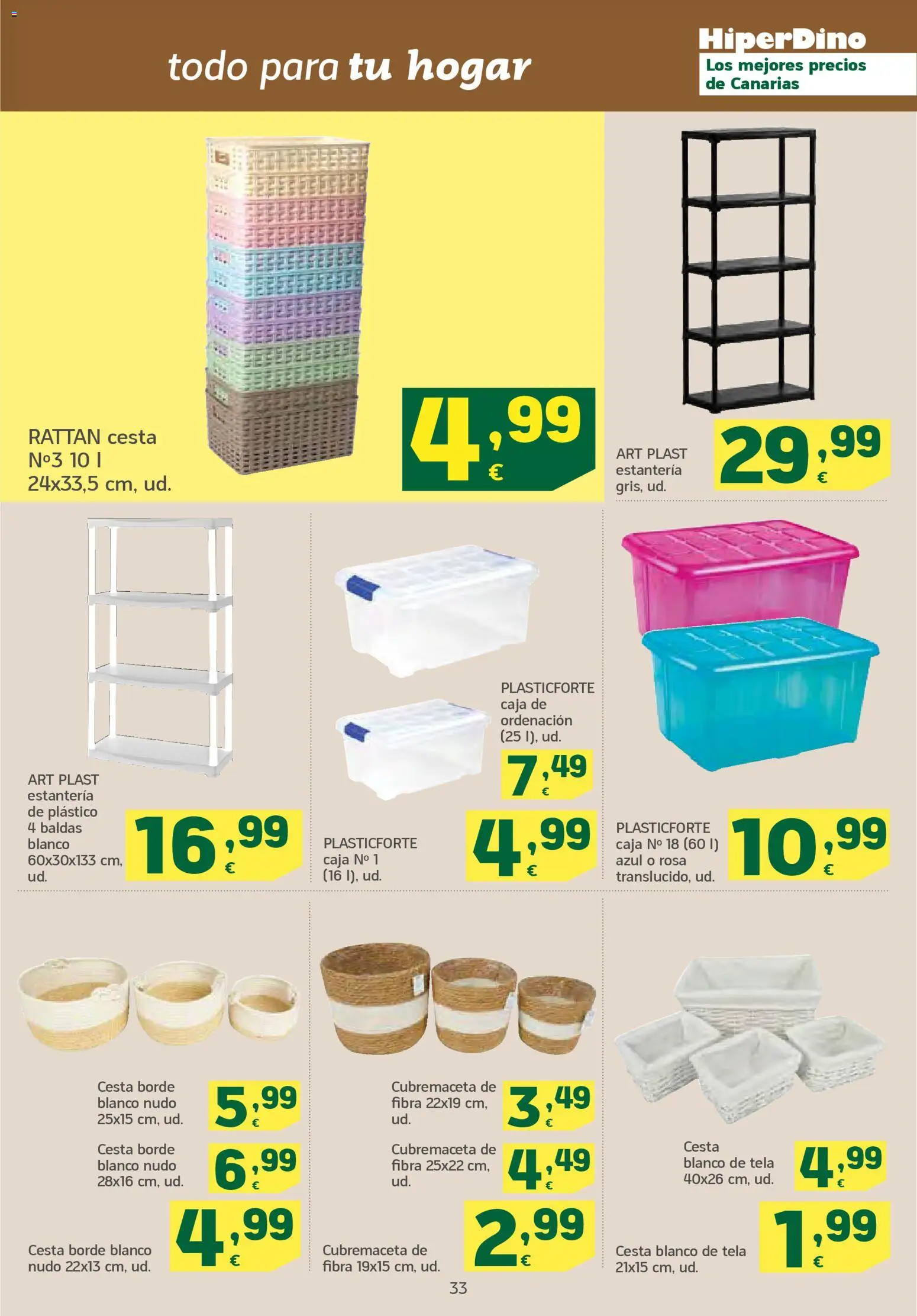 HiperDino folleto │ válido desde el 23.01.2026 | Página: 33 | Productos: Caja, Cesta