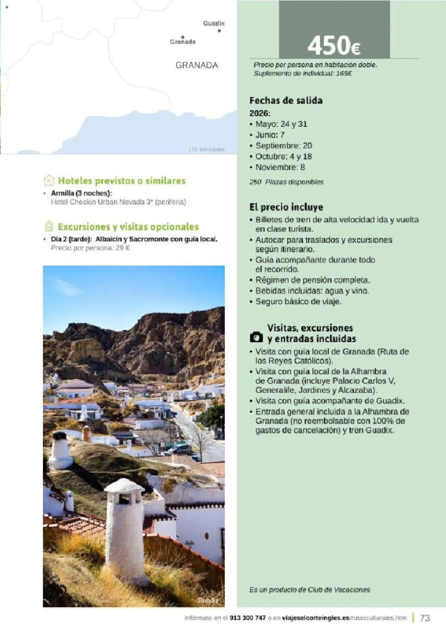 Viajes El Corte Inglés Rutas Culturales de la Comunidad de Madrid │ válido desde el 01.04.2026 | Página: 73 | Productos: General