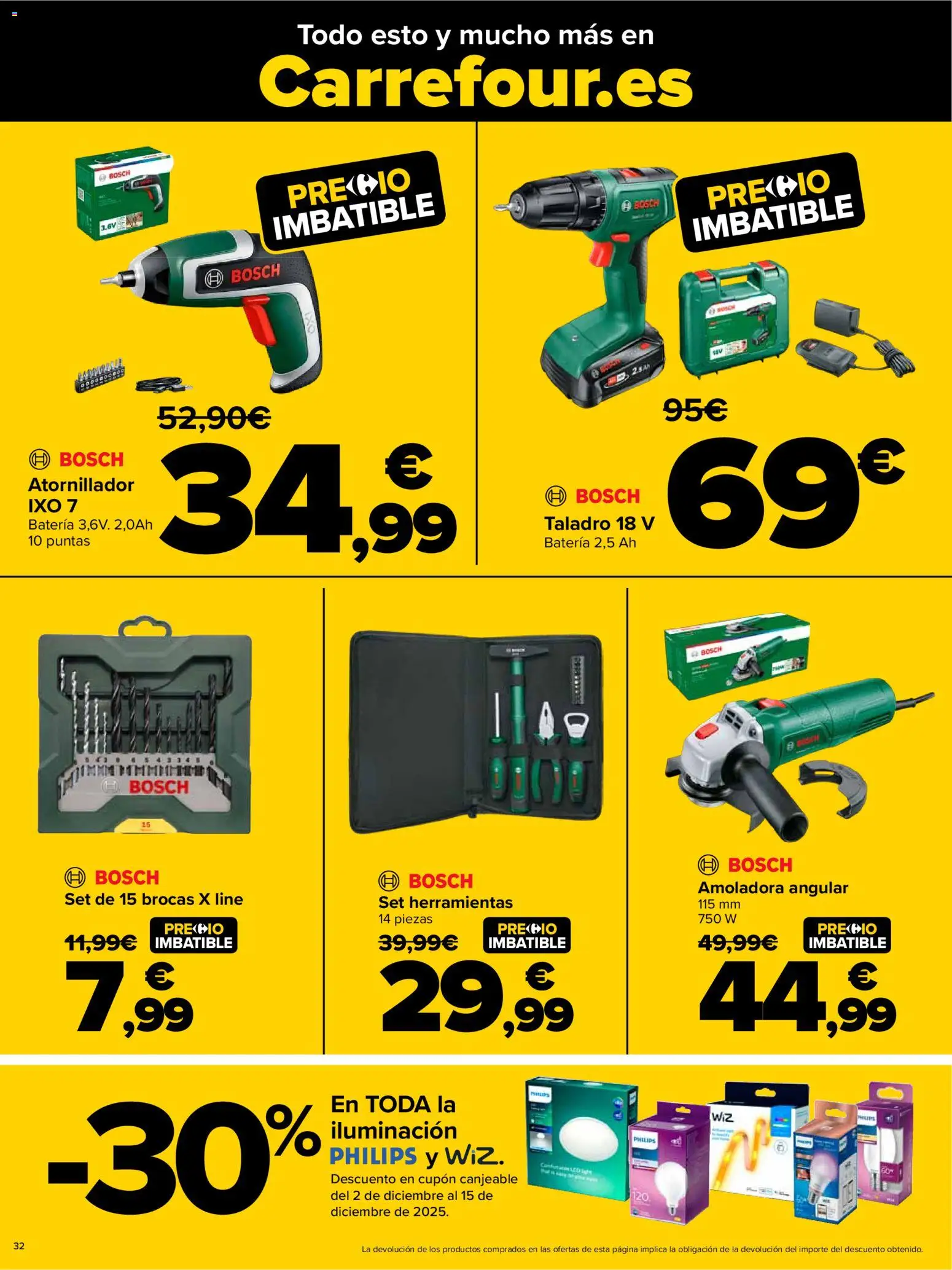 Carrefour - Black Friday │ válido desde el 20.11.2025 | Página: 32 | Productos: Galette de chaise, Batería