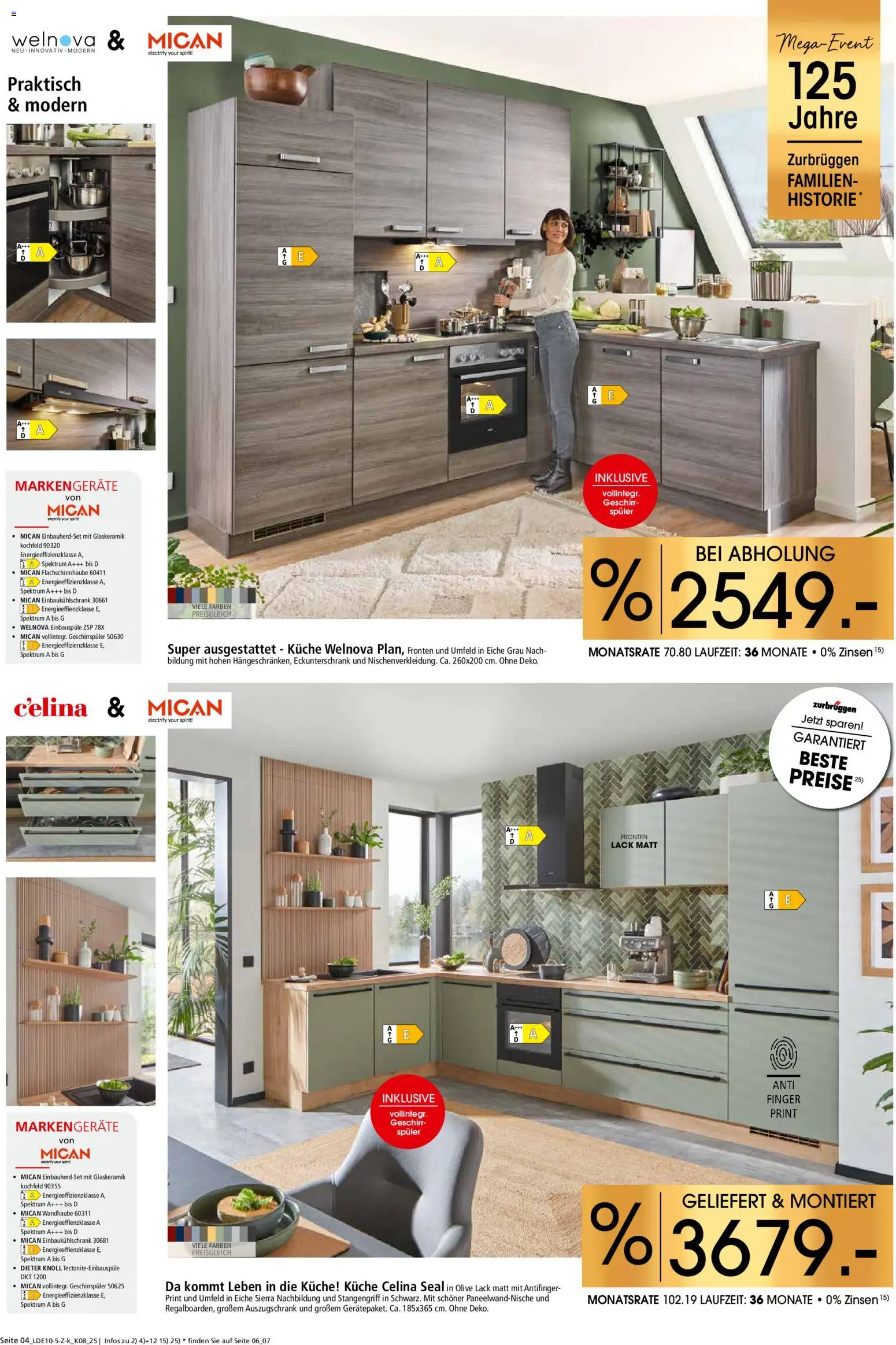 Zurbrüggen Küchen für Ihr Zuhause – gültig ab 08.11.2025 | Seite: 4 | Produkte: Geschirrspüler, Küche, Kochfeld