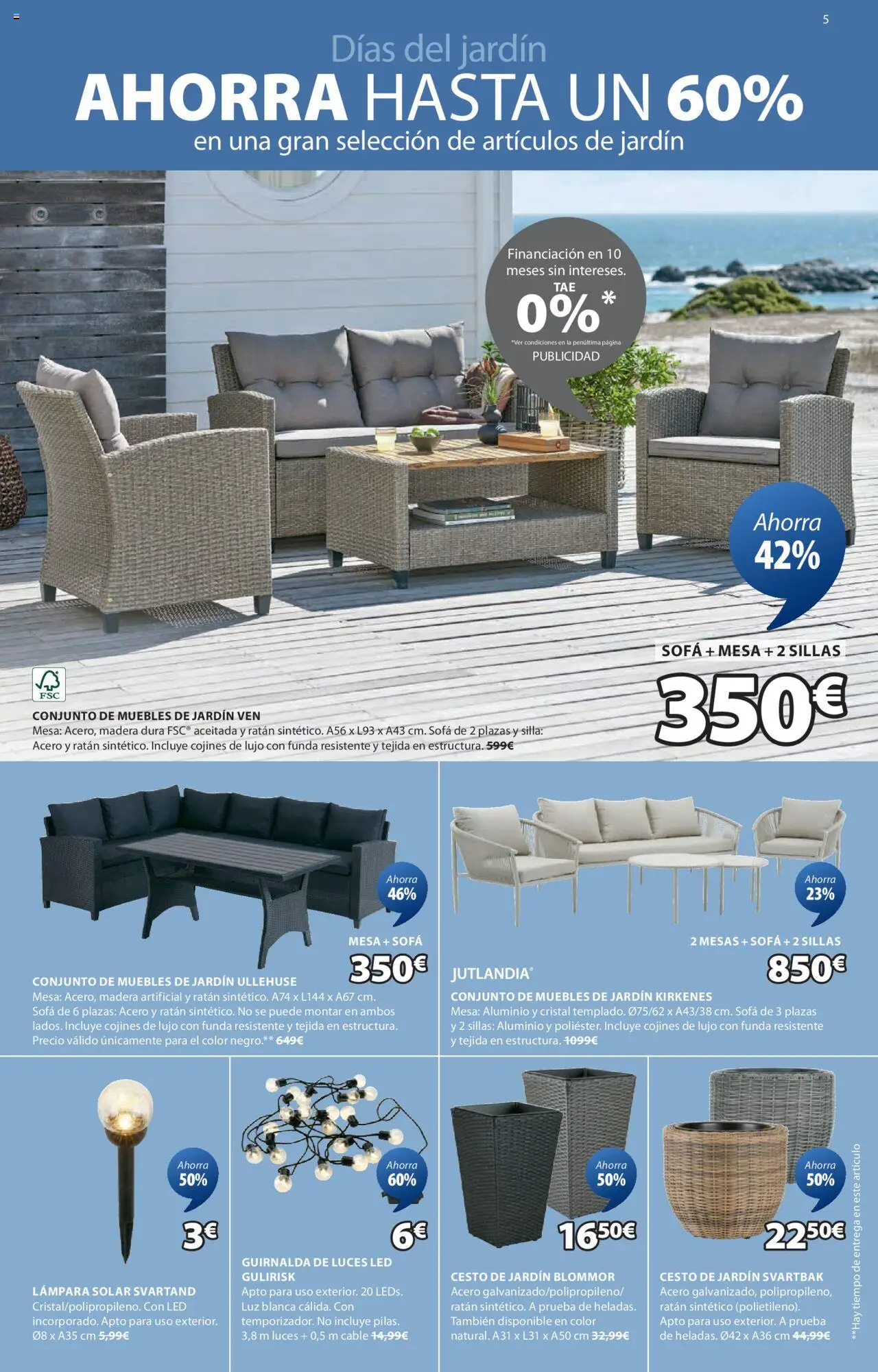 JYSK - Grandes ofertas │ válido desde el 26.06.2025 | Página: 6 | Productos: Muebles, Mesa, Silla, Muebles de jardín