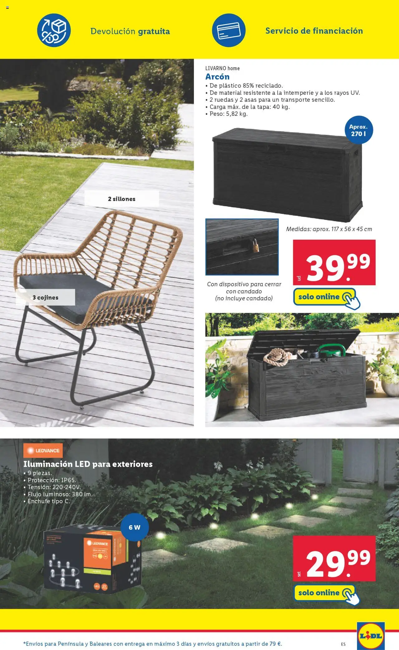 Lidl catálogo de bazar MAD │ válido desde el 16.06.2025 | Página: 27 | Productos: Peso, Galette de chaise, Enchufe