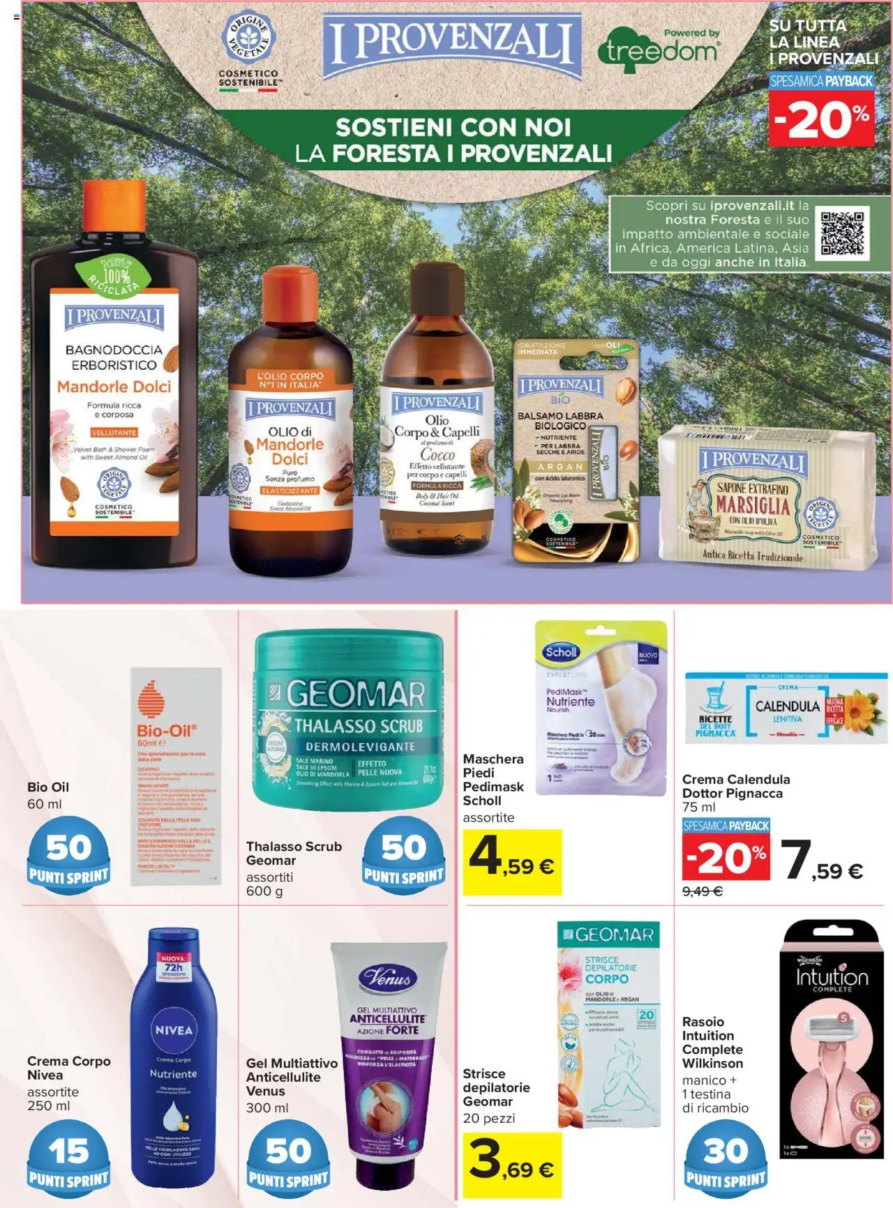 Volantino Carrefour del 07.08.2025 | Pagina: 3 | Prodotti: Crema, Olio, Body, Profumo