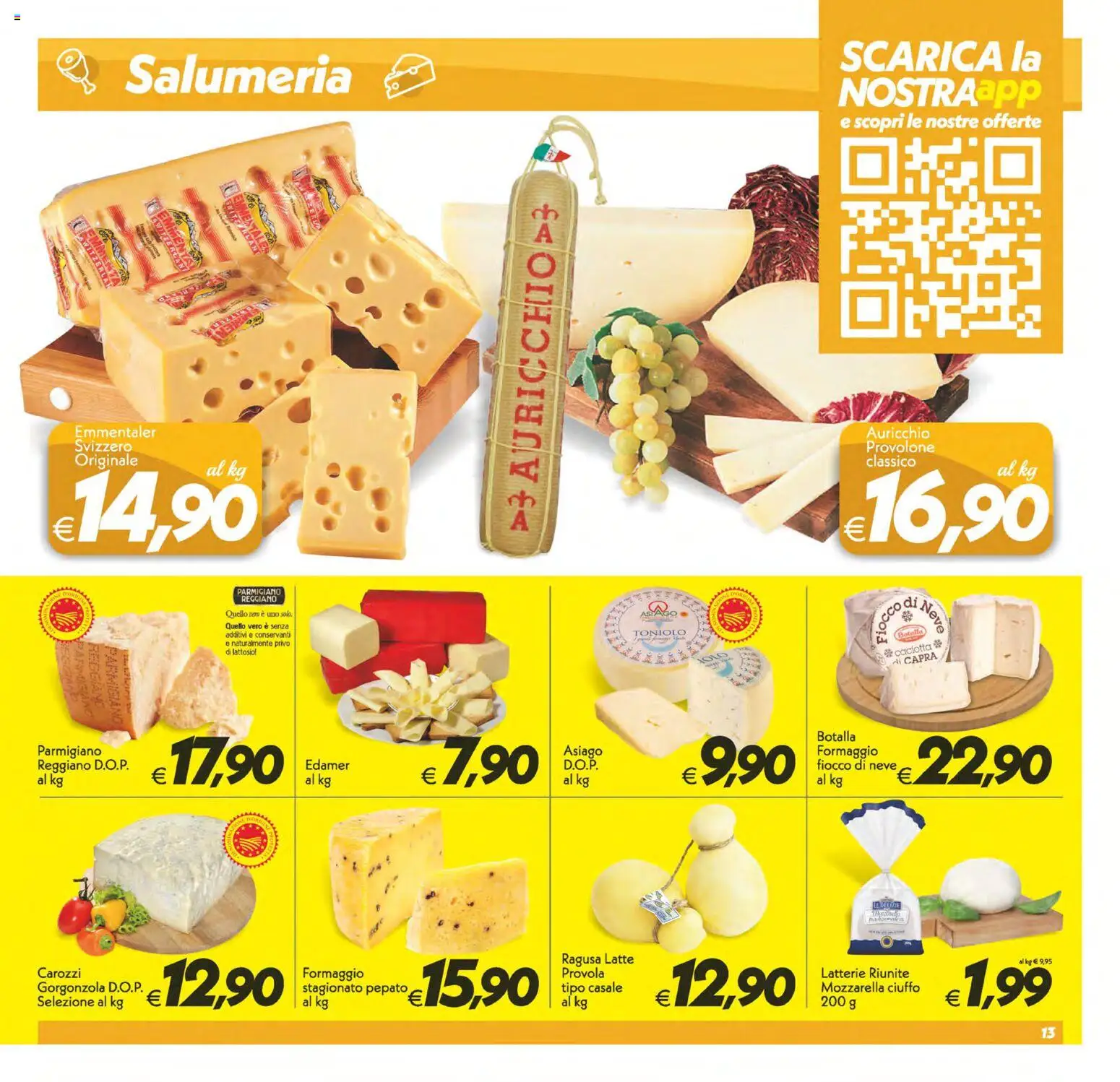 Volantino SuperConveniente del 25.11.2025 | Pagina: 13 | Prodotti: Mozzarella, Latte, Formaggio, Gorgonzola