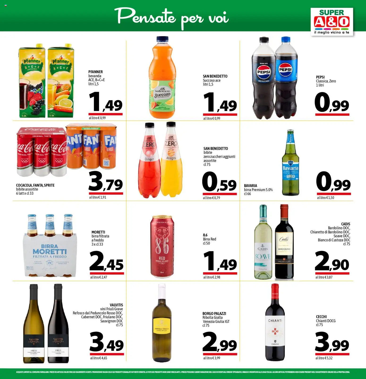 Volantino A&O del 27.11.2025 | Pagina: 13 | Prodotti: Birra, Carota, Limone, Bibite