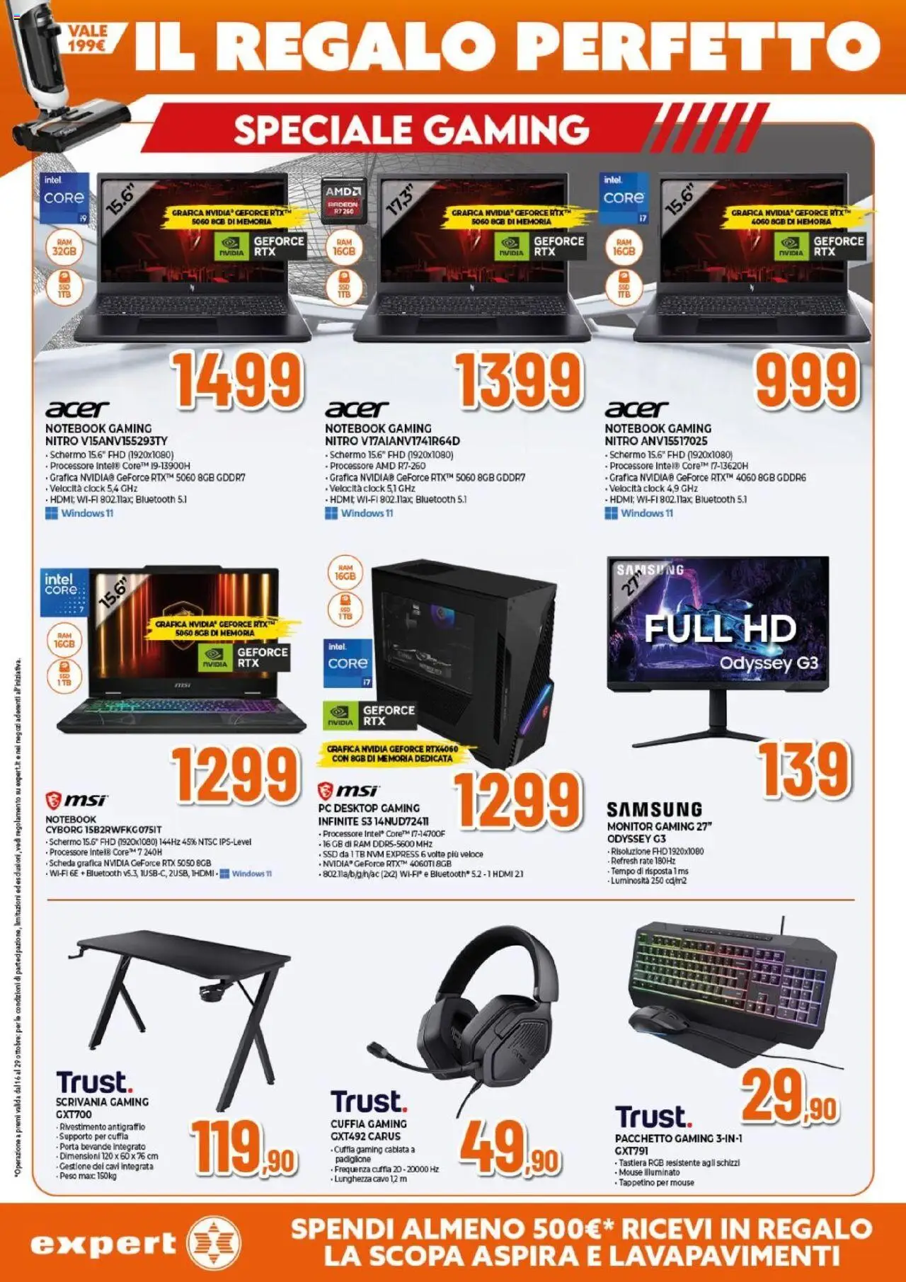 Volantino Expert del 16.10.2025 | Pagina: 13 | Prodotti: Notebook, Mouse, Scrivania, Samsung