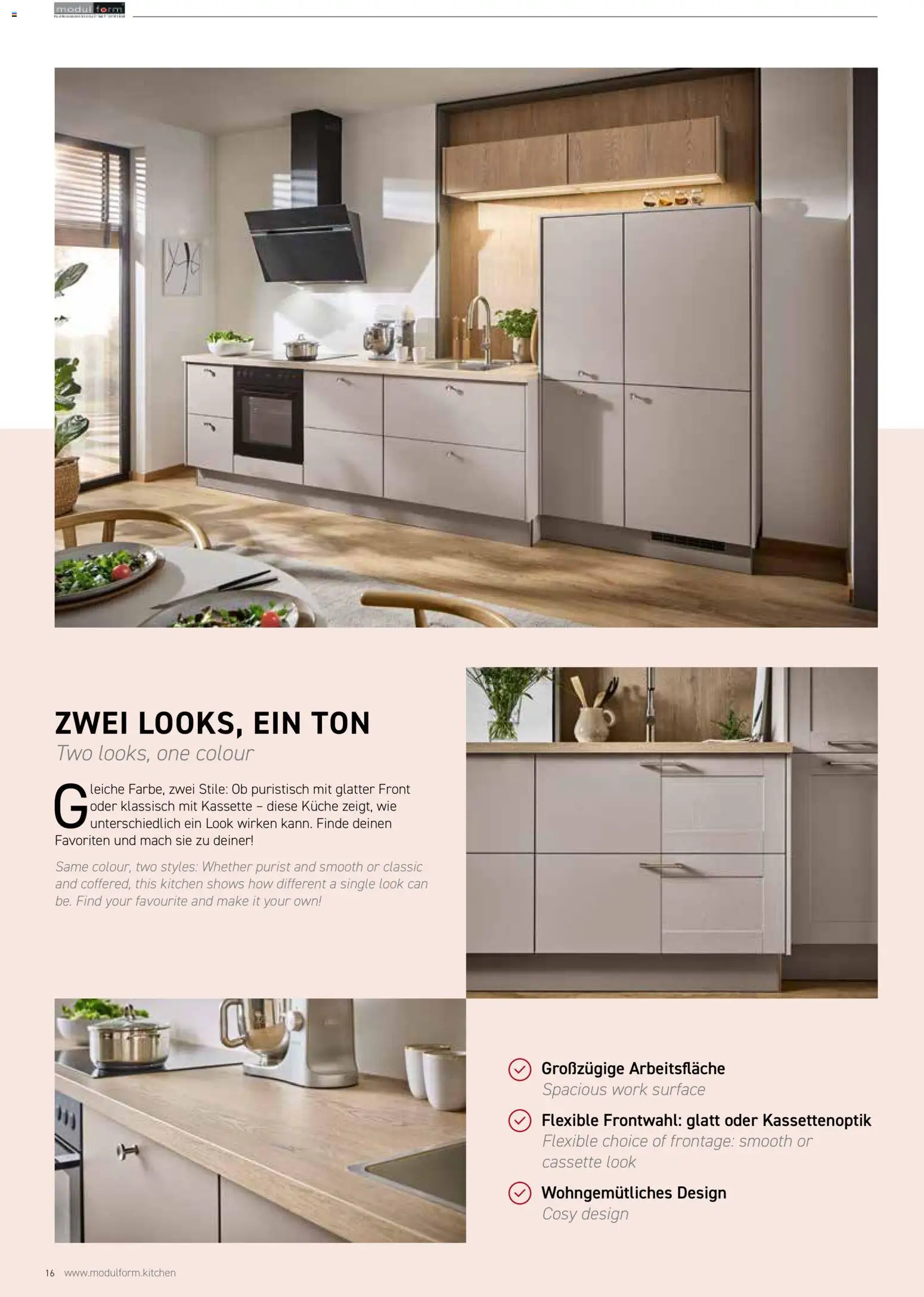 Ostermann Modulform Küchenprospekt 2026 – gültig ab 01.01.2026 | Seite: 16 | Produkte: Küche